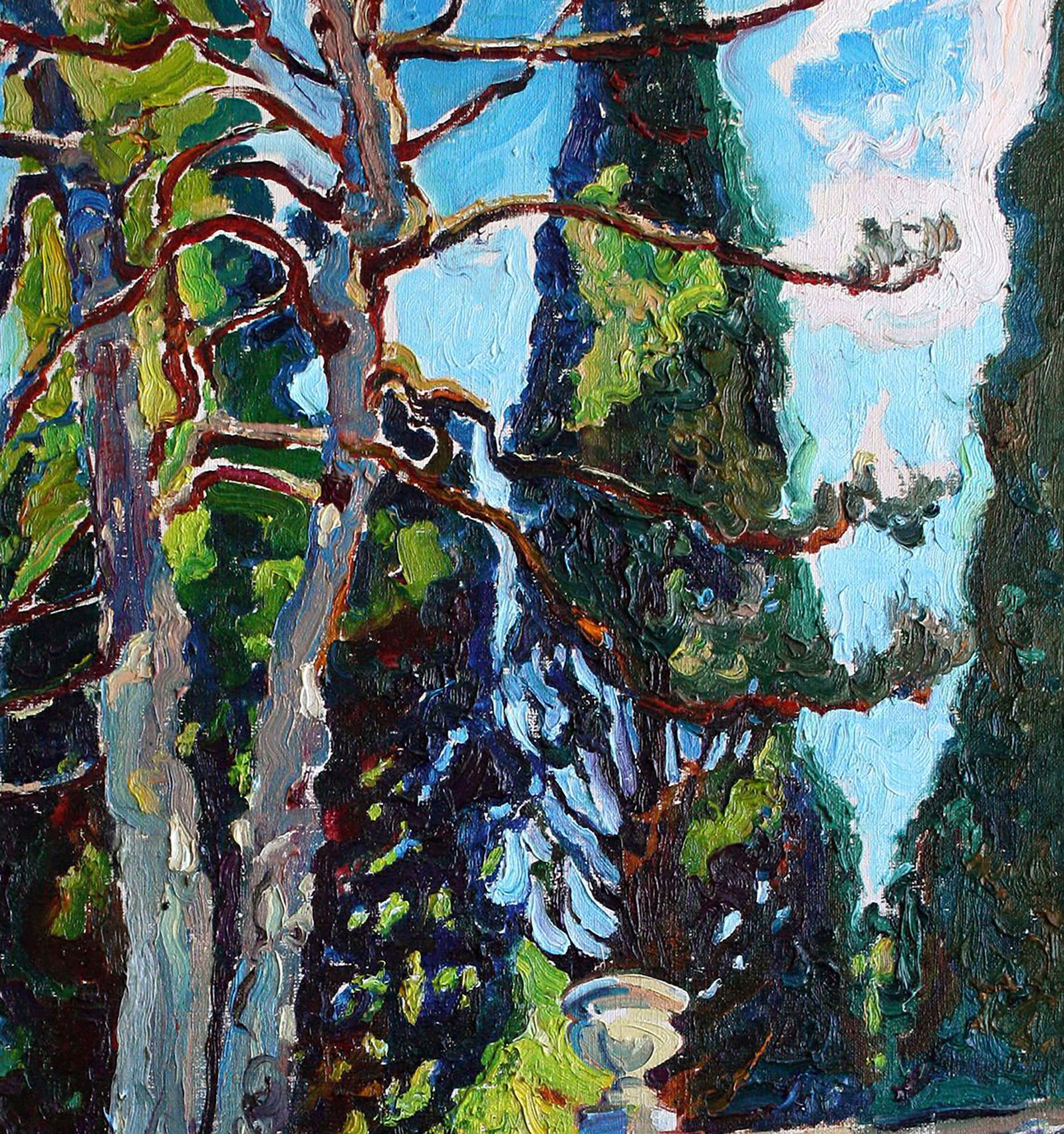 Oil painting Morning in the park Leonid Pavlenko - 3