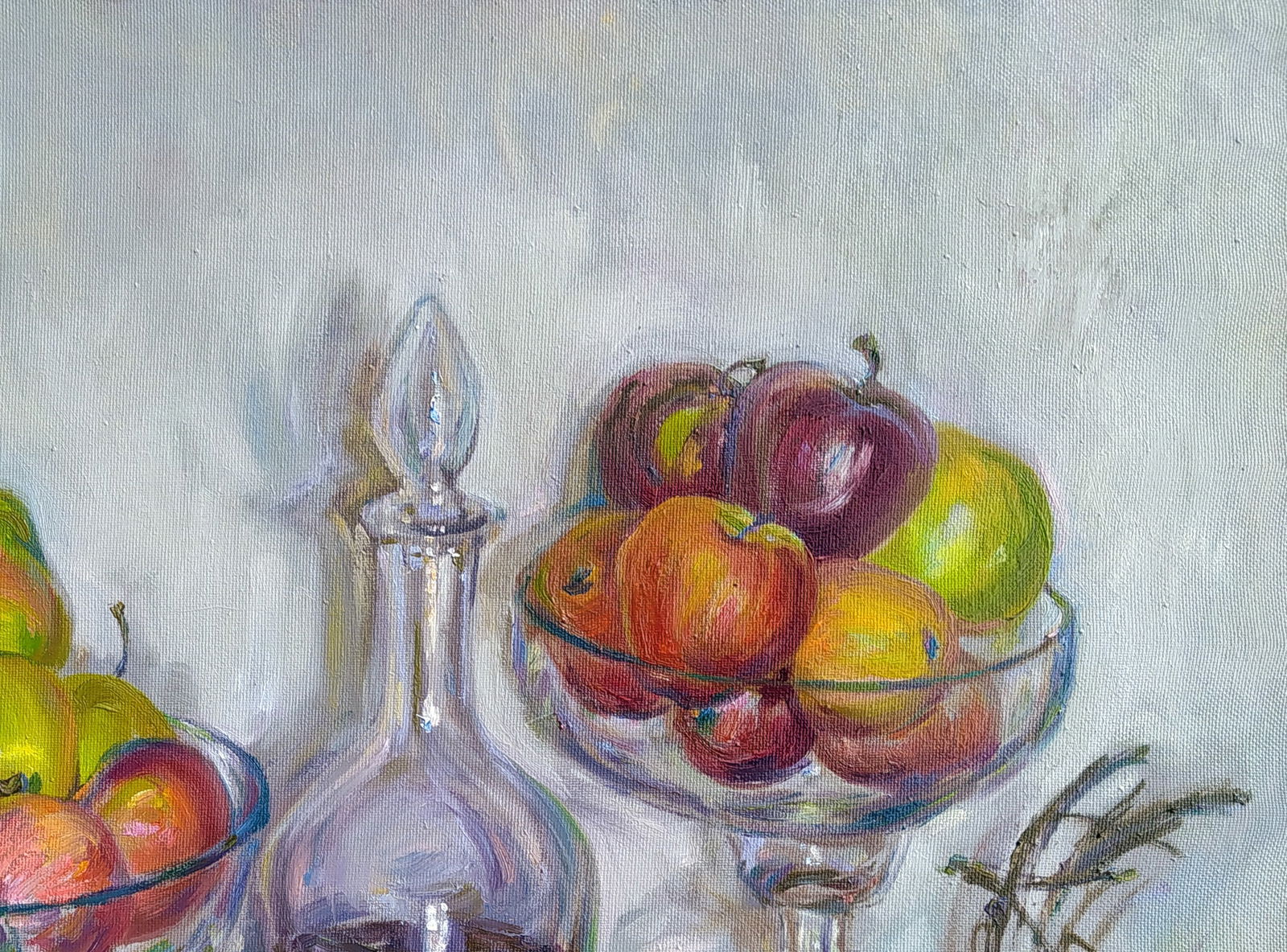 Oil painting Apples and wine Leonid Pavlenko - 3