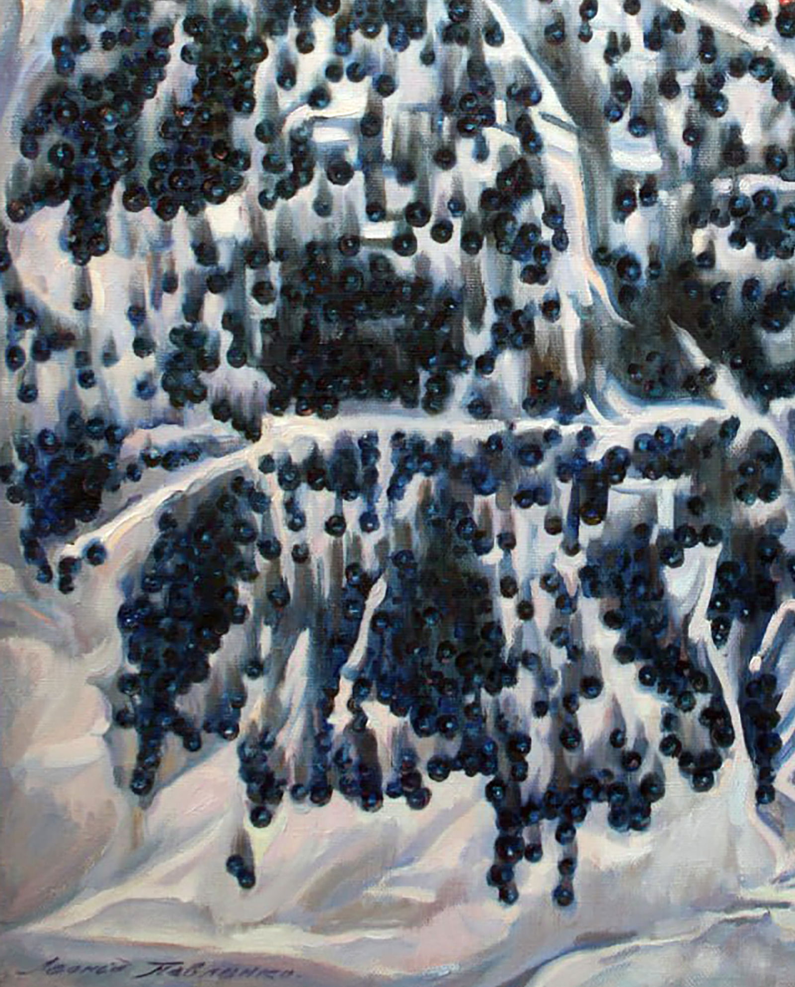 Oil painting Raspberry berry Leonid Pavlenko - 4