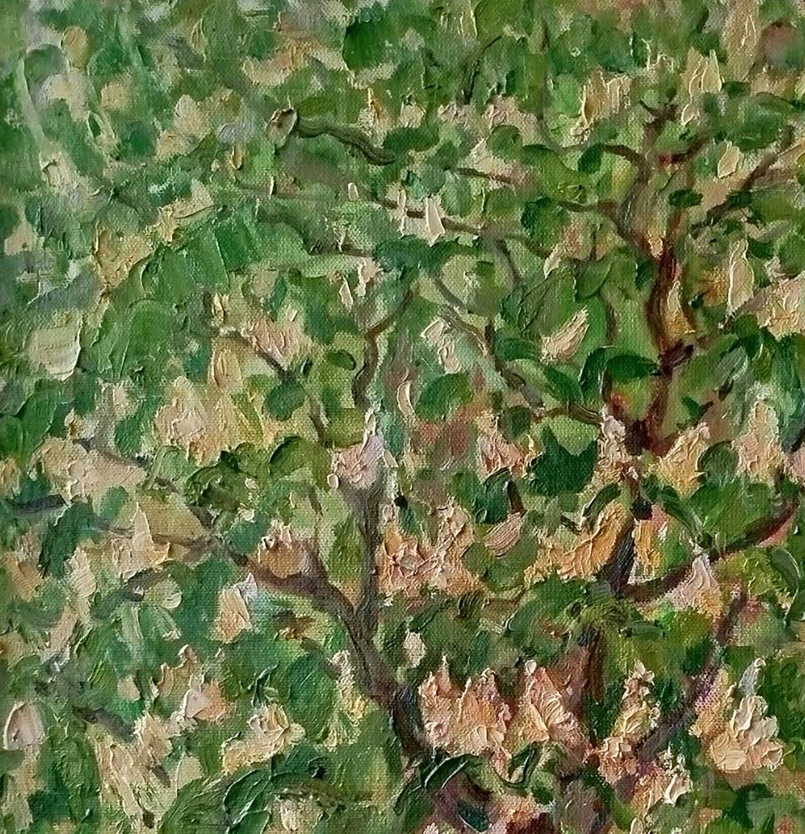 Oil painting Chestnut blossoms Leonid Pavlenko - 2