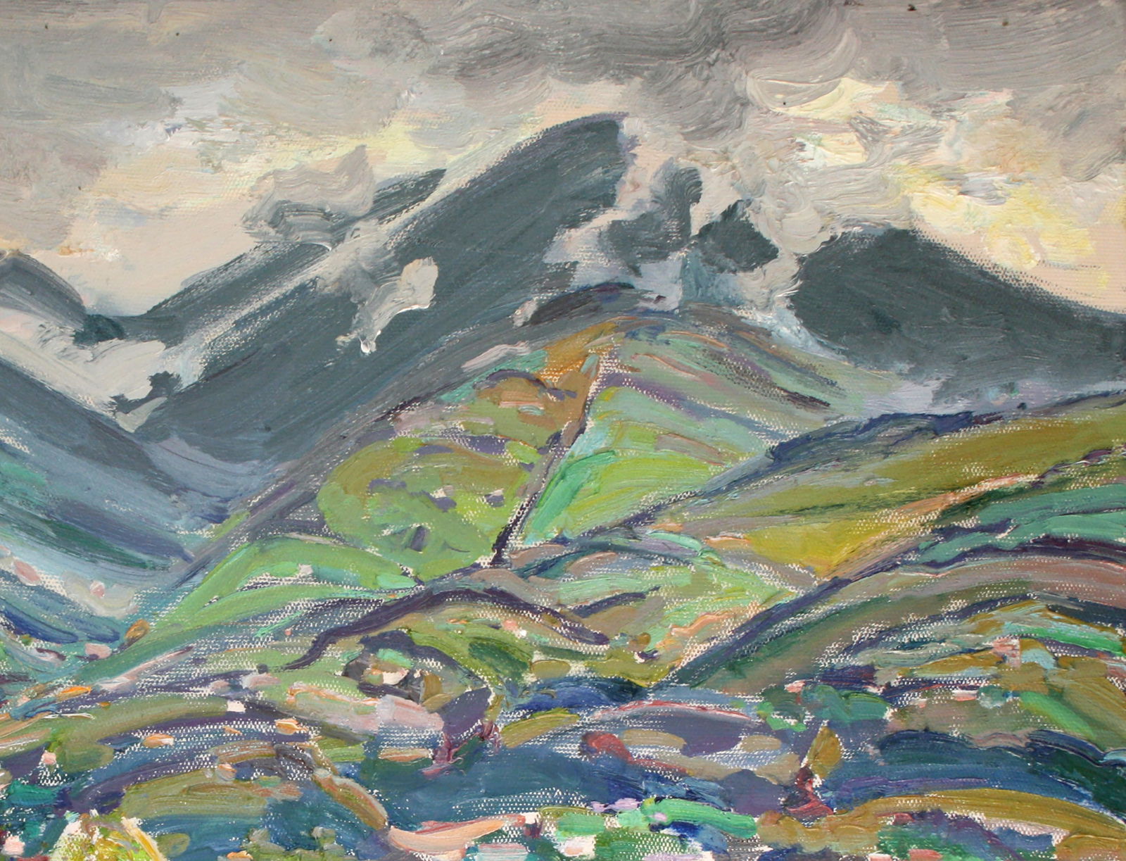 Oil painting In the valley of the city Leonid Pavlenko - 3