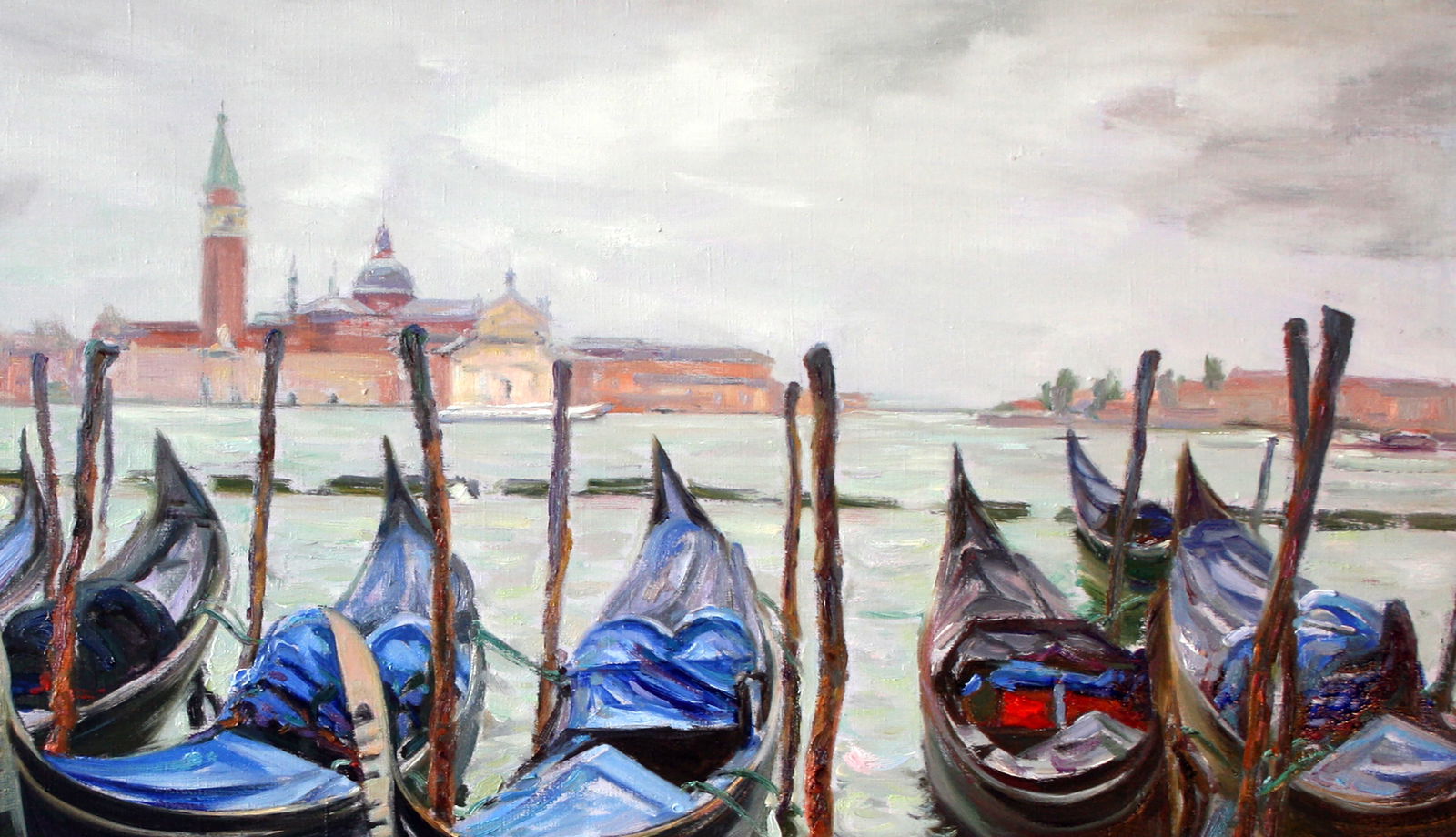 Oil painting Gondolas Leonid Pavlenko - 3