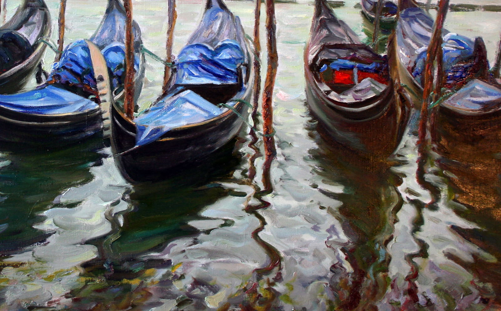 Oil painting Gondolas Leonid Pavlenko - 5
