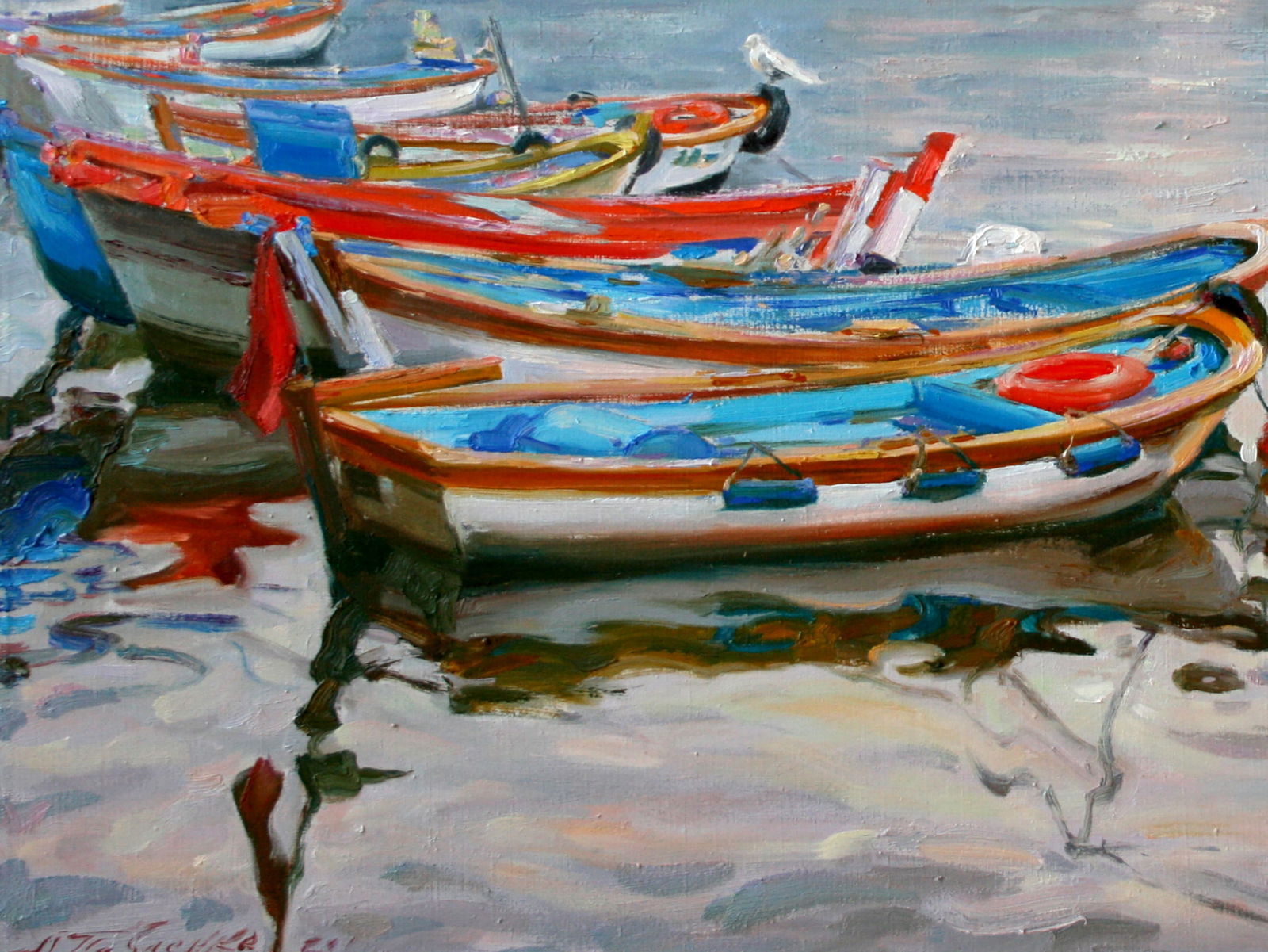 Oil painting Boats Leonid Pavlenko - 4