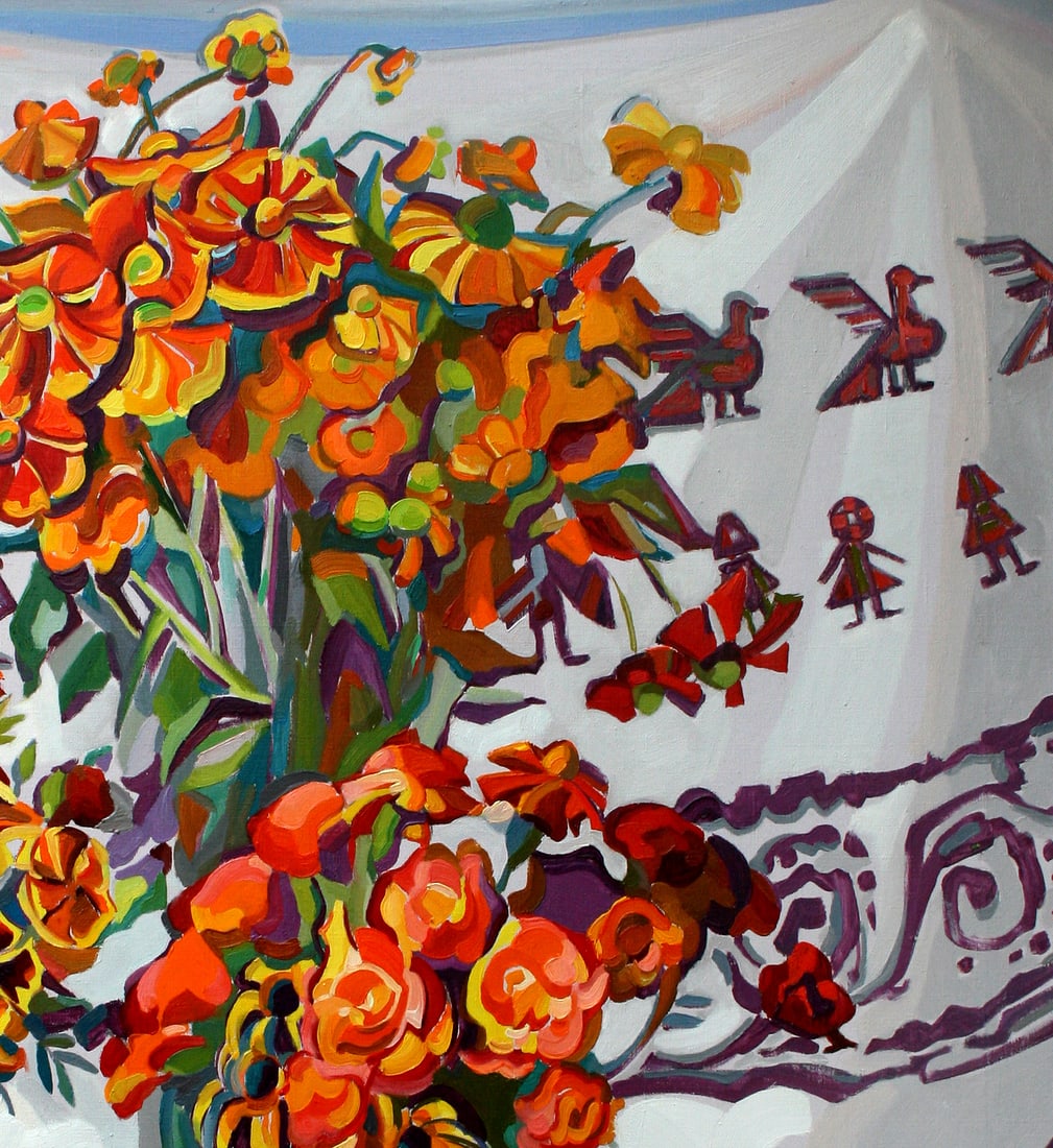 Oil painting Still life with grandmother's towel Leonid Pavlenko - 3