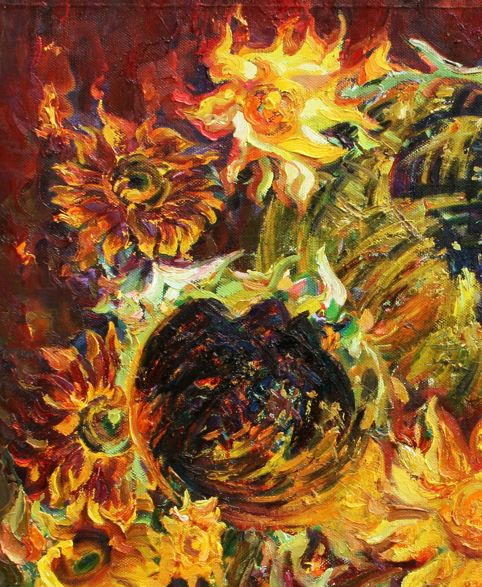 Oil painting Solar flares Leonid Pavlenko - 2