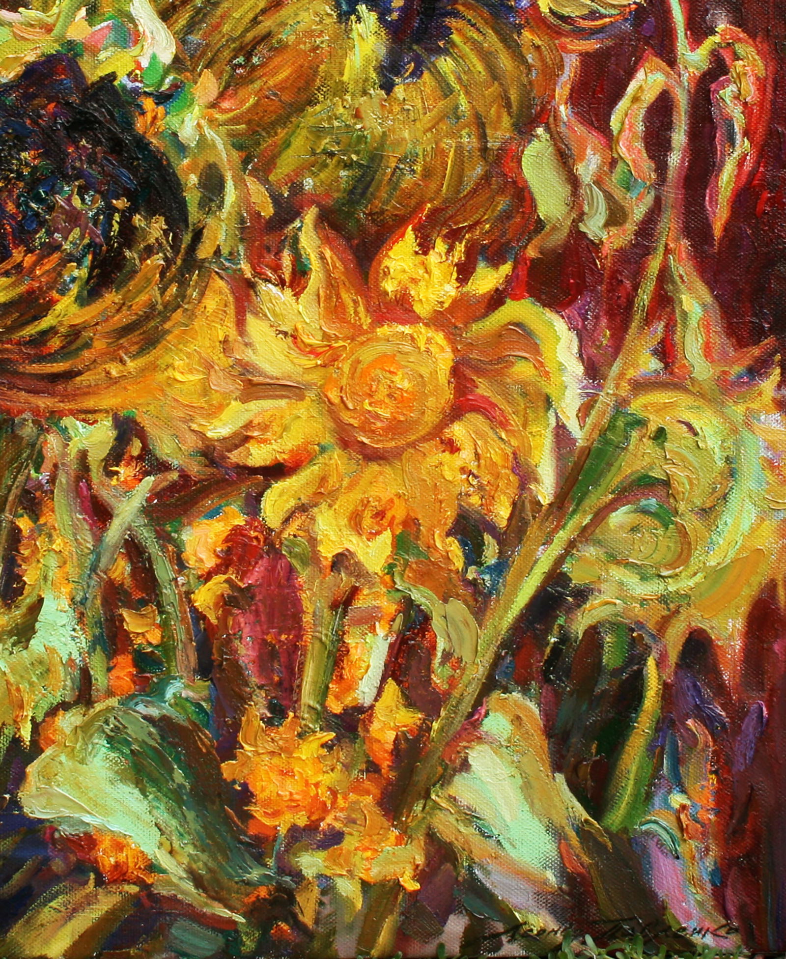 Oil painting Solar flares Leonid Pavlenko - 5