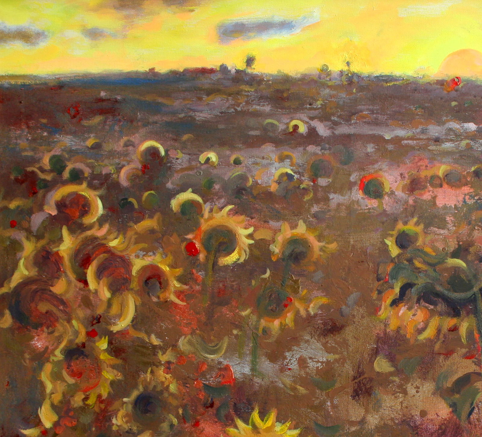 Acrylic painting Sun worshipers Leonid Pavlenko - 2