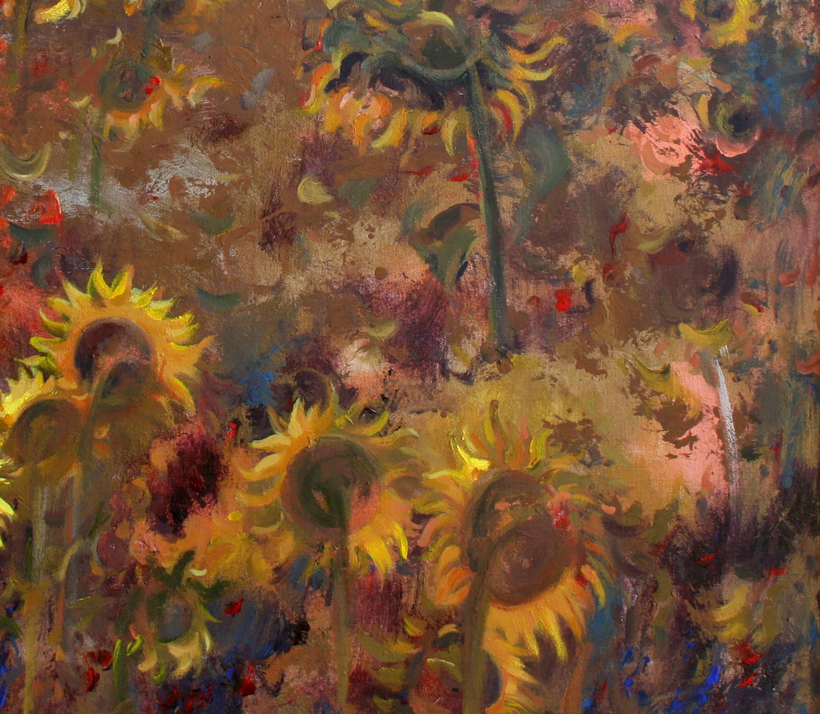 Acrylic painting Sun worshipers Leonid Pavlenko - 5