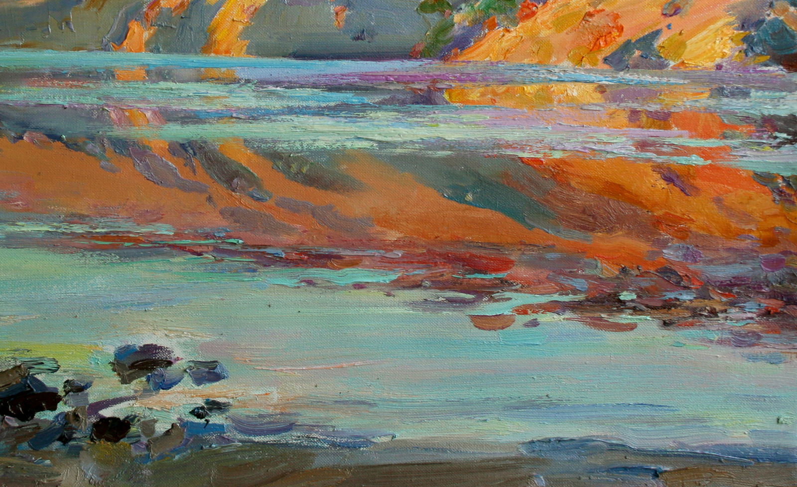 Oil painting Morning on the river Leonid Pavlenko - 5