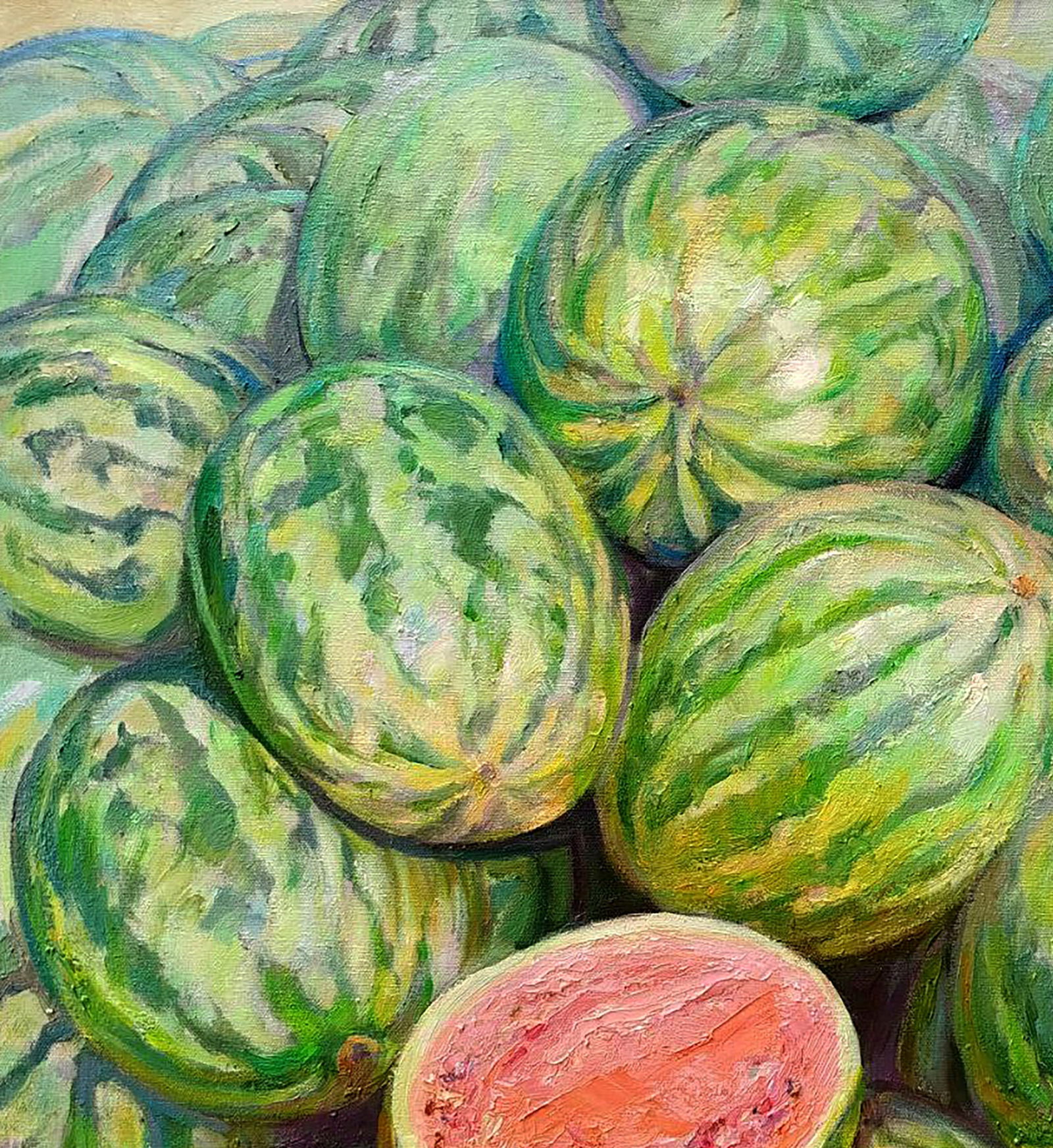 Oil painting Watermelons Leonid Pavlenko - 2