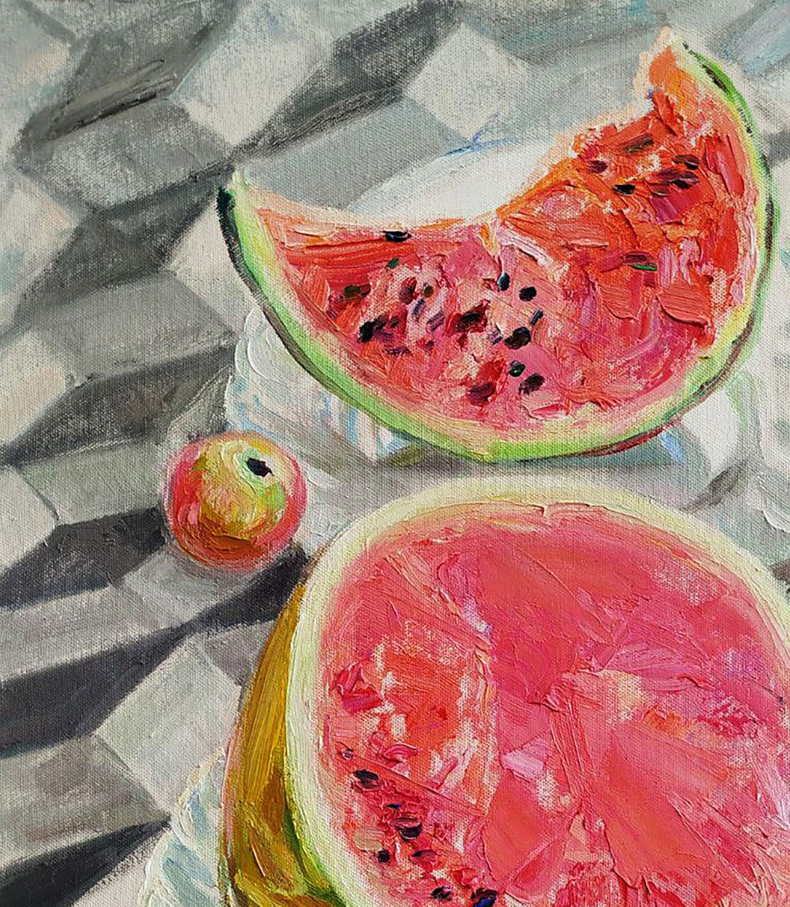 Oil painting Watermelon with apple Leonid Pavlenko - 2