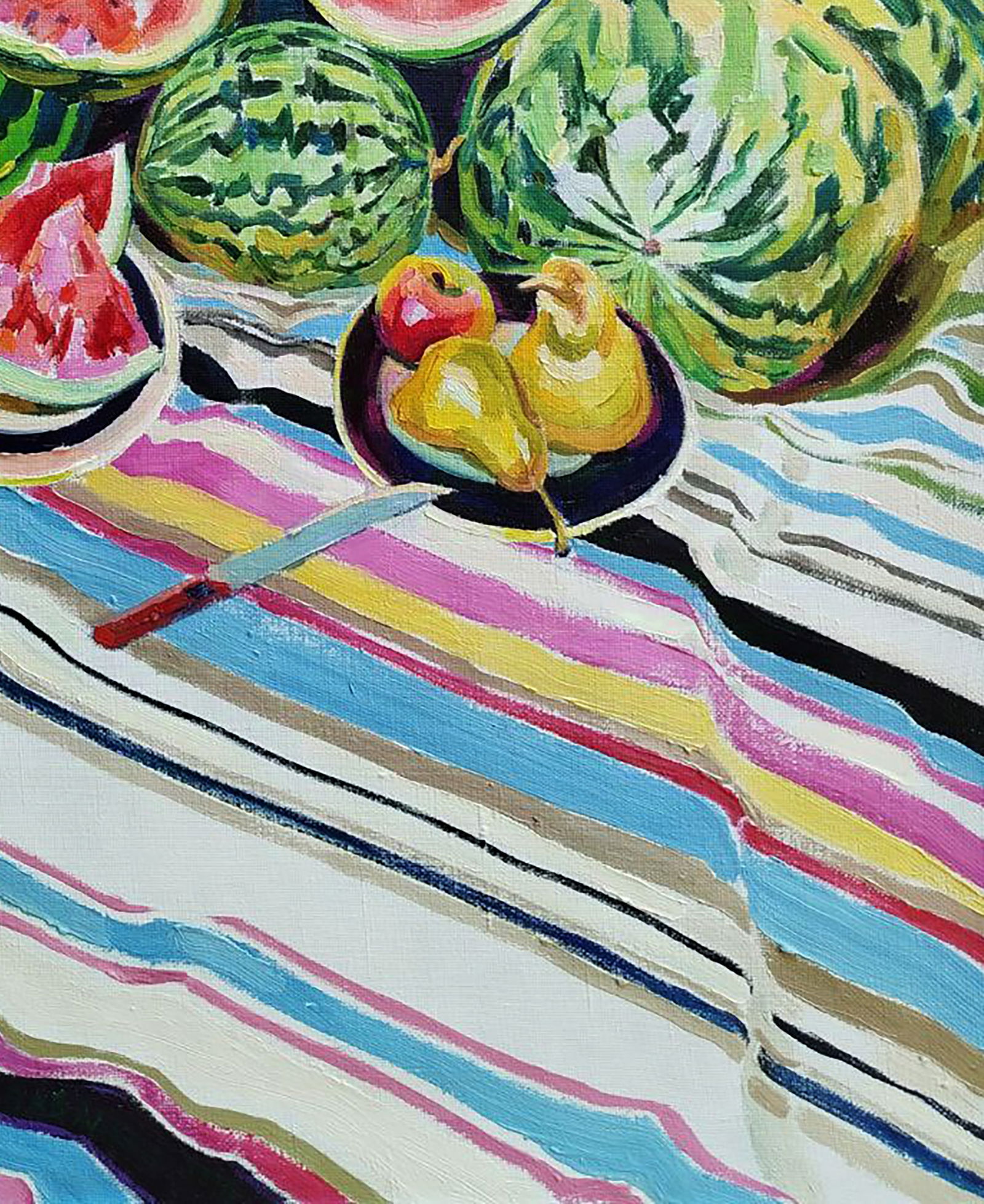 Oil painting Watermelons with pears Leonid Pavlenko - 5