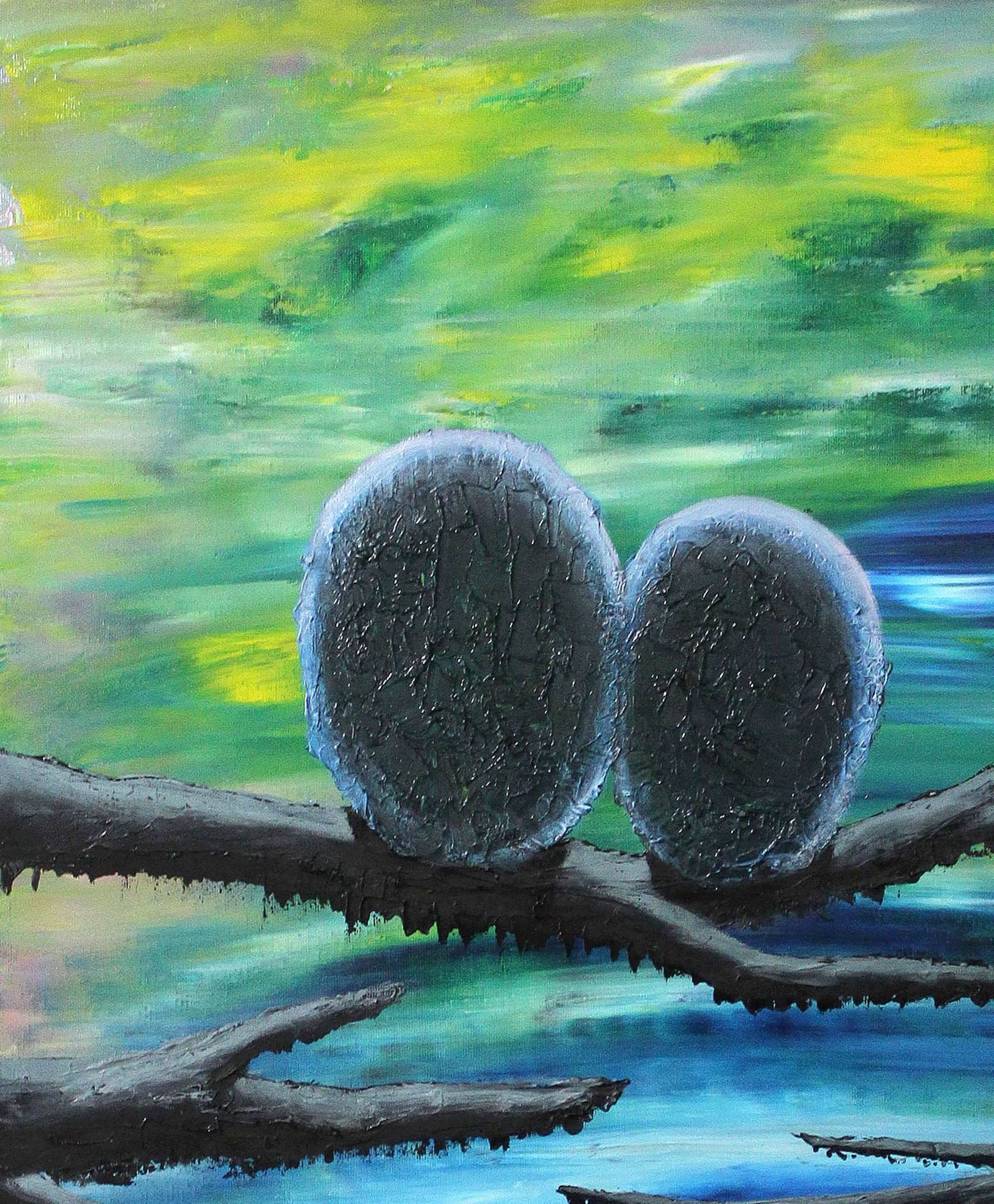 Oil painting Waiting for the dawn Andriy Klishyn - 2