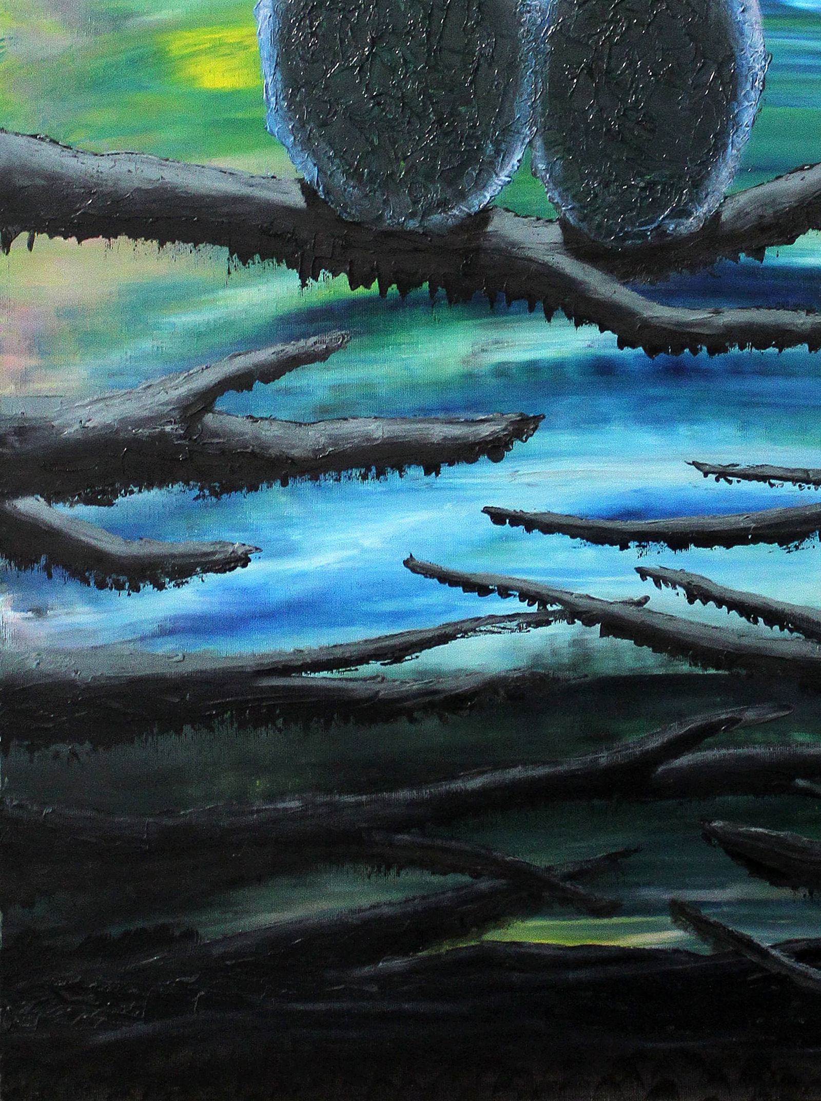 Oil painting Waiting for the dawn Andriy Klishyn - 4