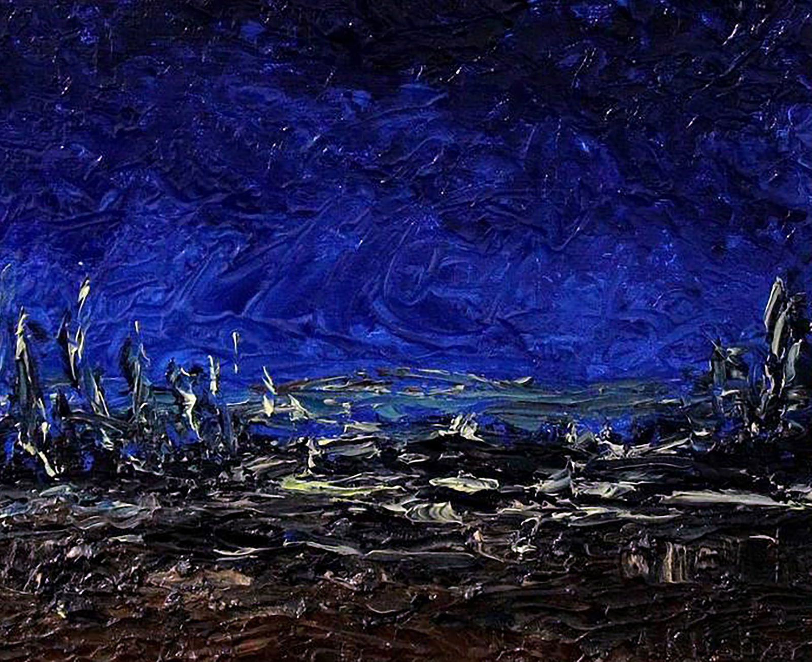 Oil painting Lunar landscape Andriy Klishyn - 5