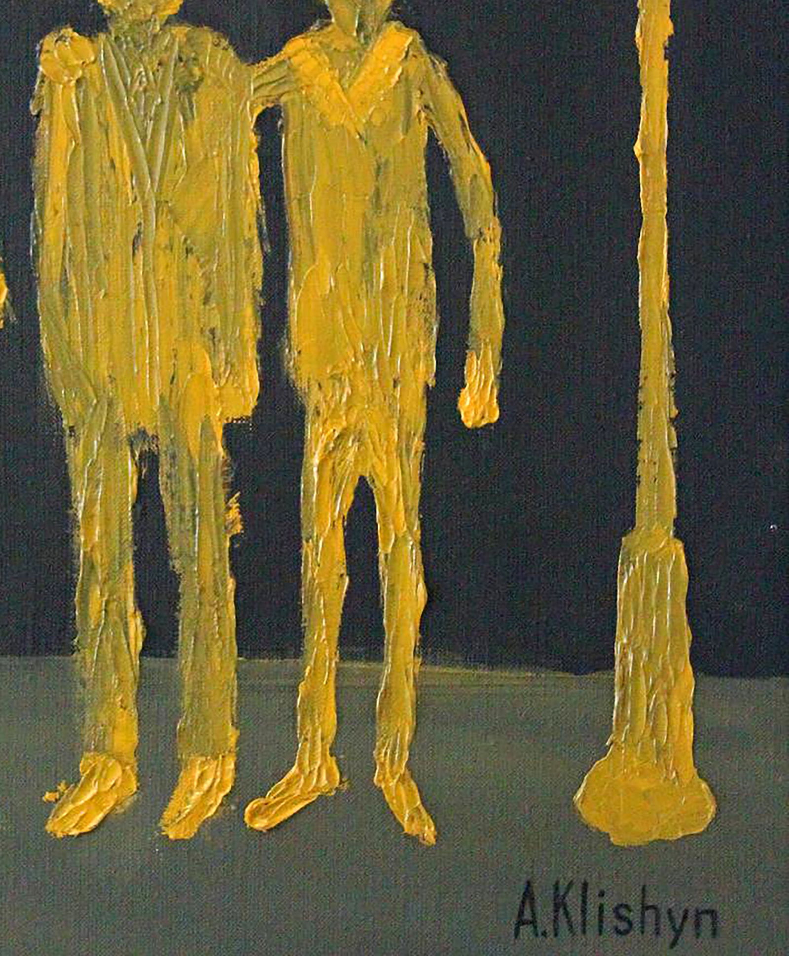 Oil painting Three in hats Andriy Klishyn - 5