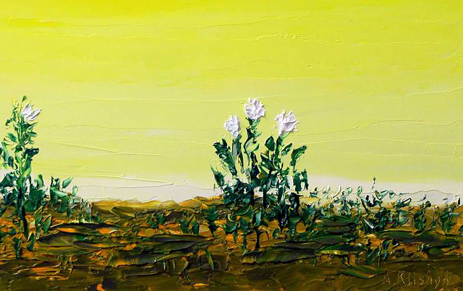 Oil painting Morning roses Andriy Klishyn - 5