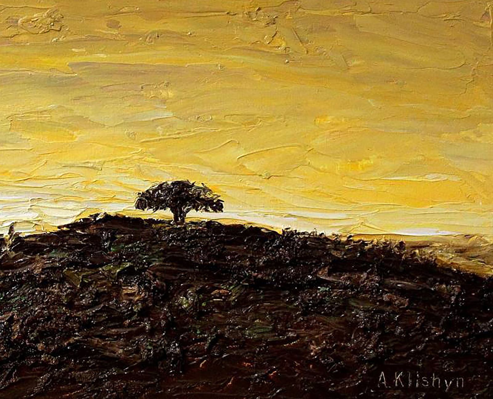 Oil painting Morning savannah Andriy Klishyn - 5