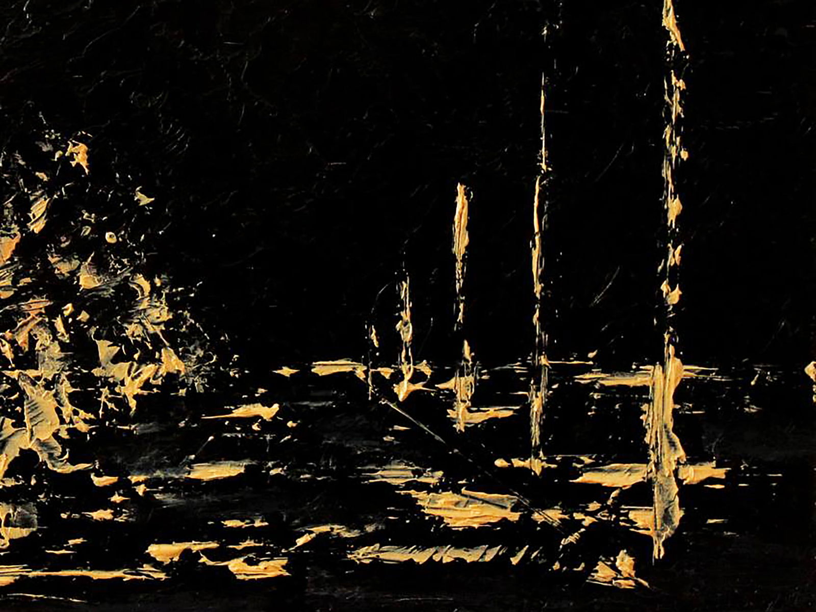 Oil painting Road in the night Andriy Klishyn - 5