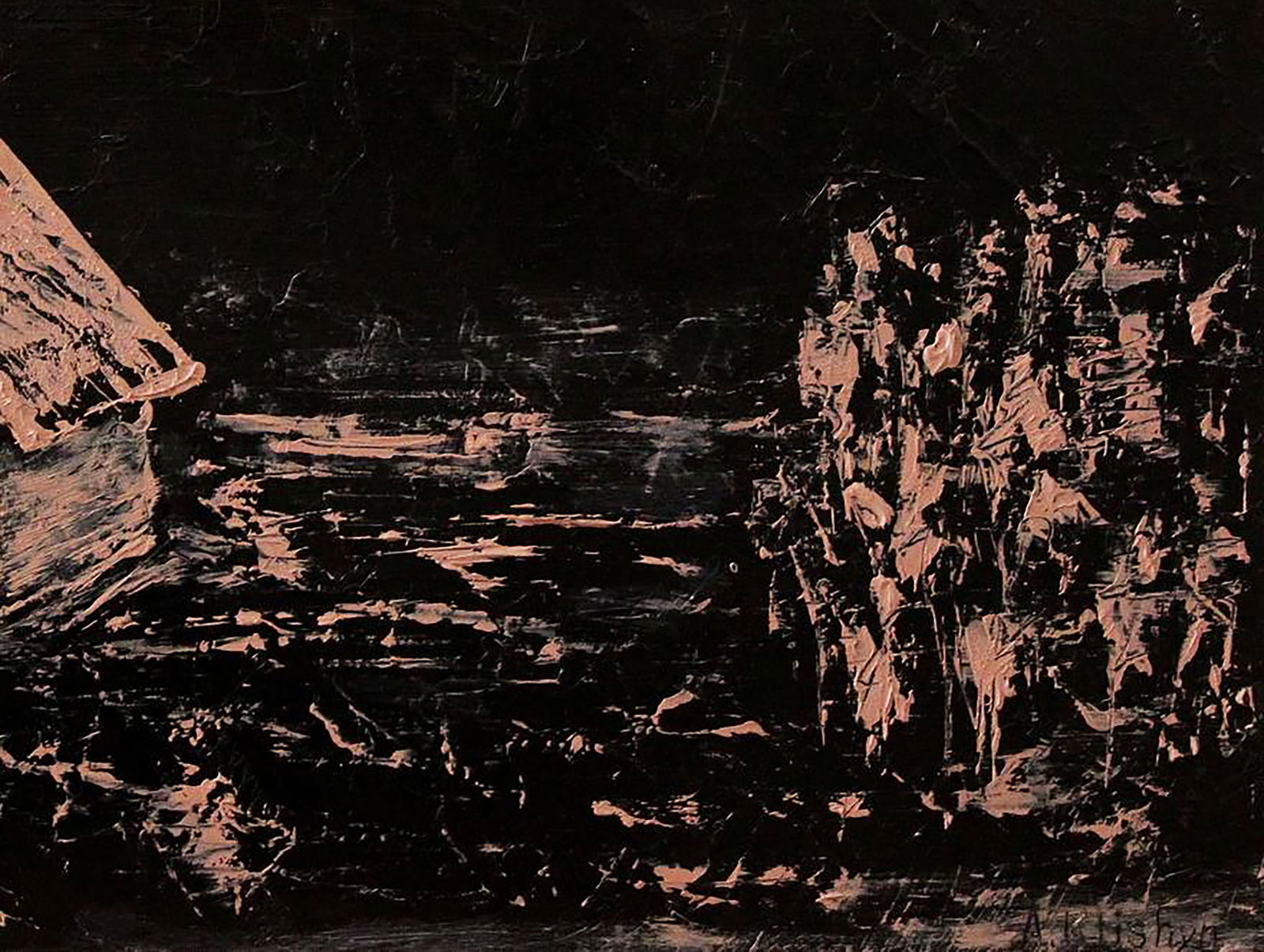 Oil painting House in the night Andriy Klishyn - 5