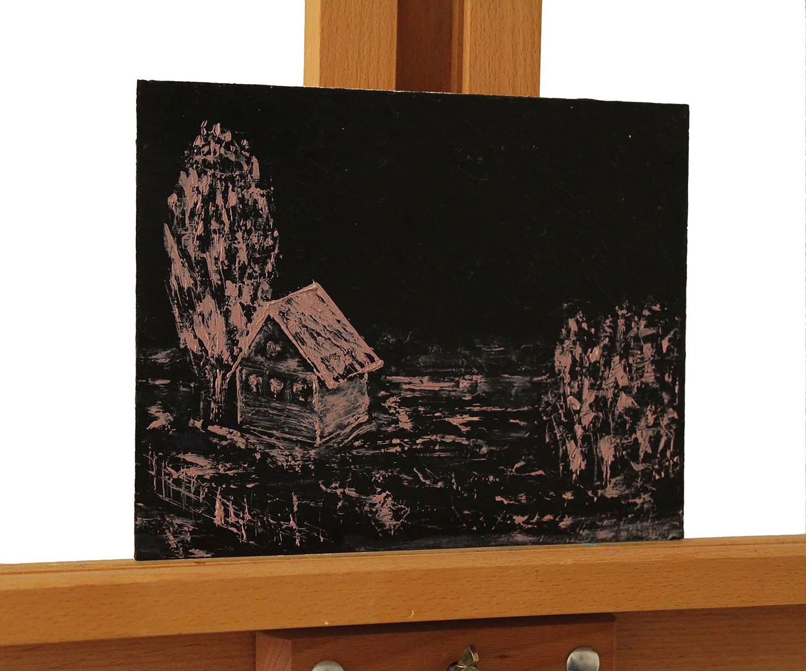 Oil painting House in the night Andriy Klishyn - 6