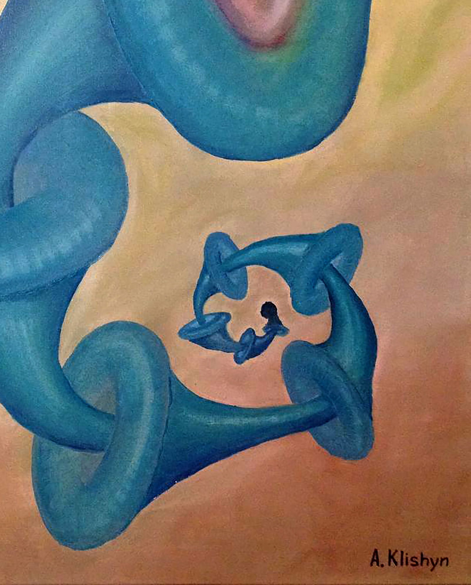 Oil painting Flower of 9 reincarnations Andriy Klishyn - 5