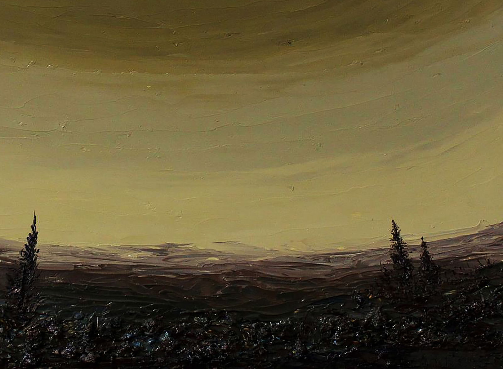 Oil painting Cloudy landscape Andriy Klishyn - 5