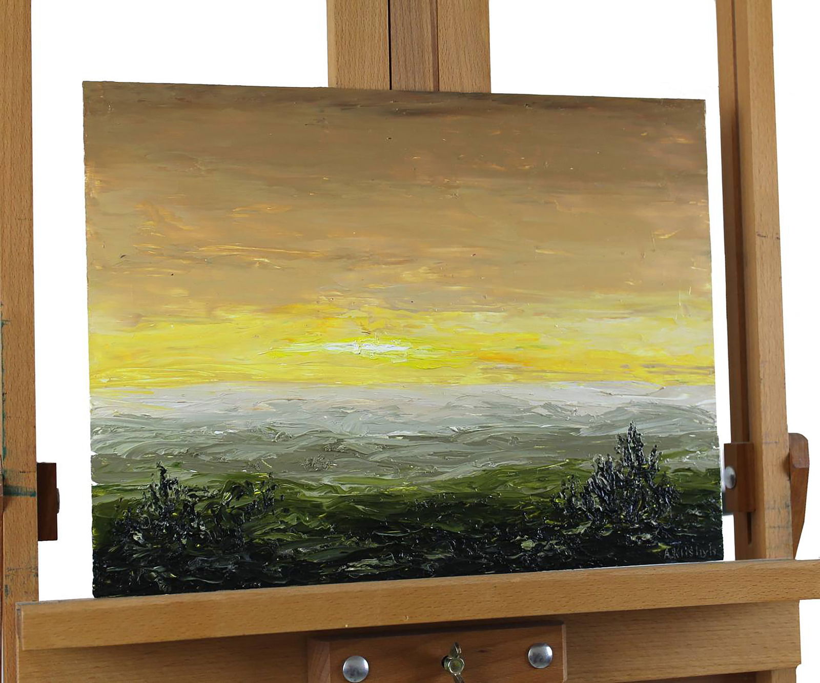 Oil painting Beige landscape Andriy Klishyn - 6