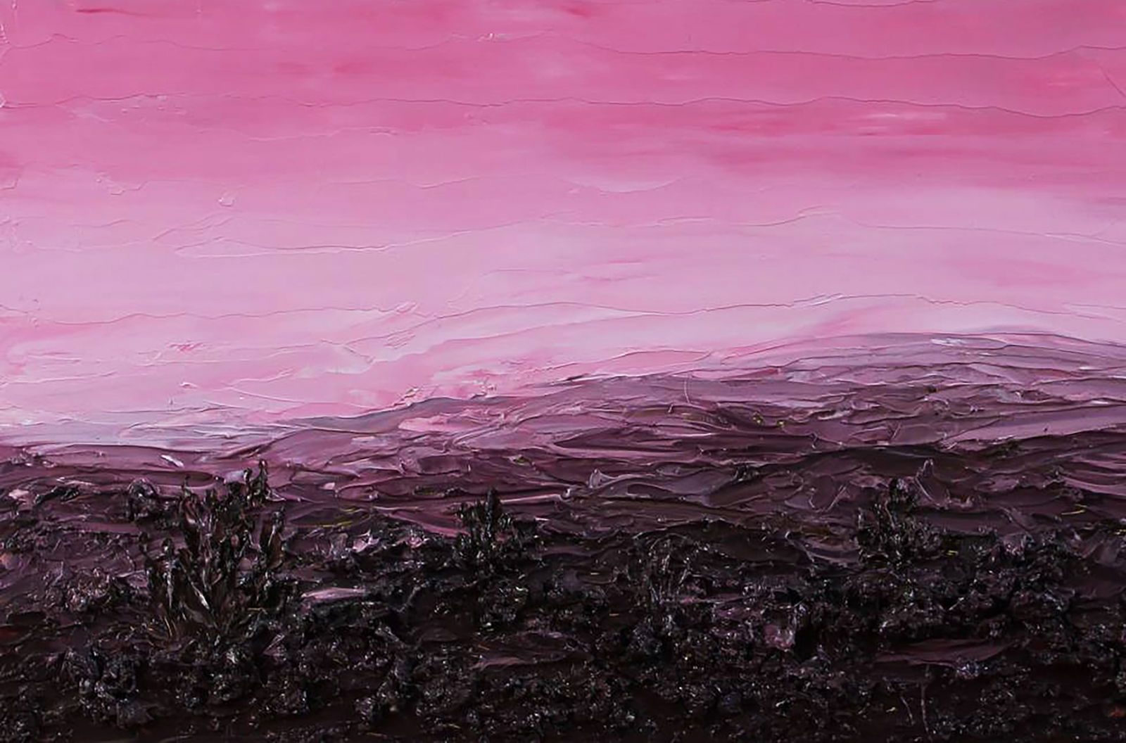 Oil painting Pink landscape Andriy Klishyn - 4