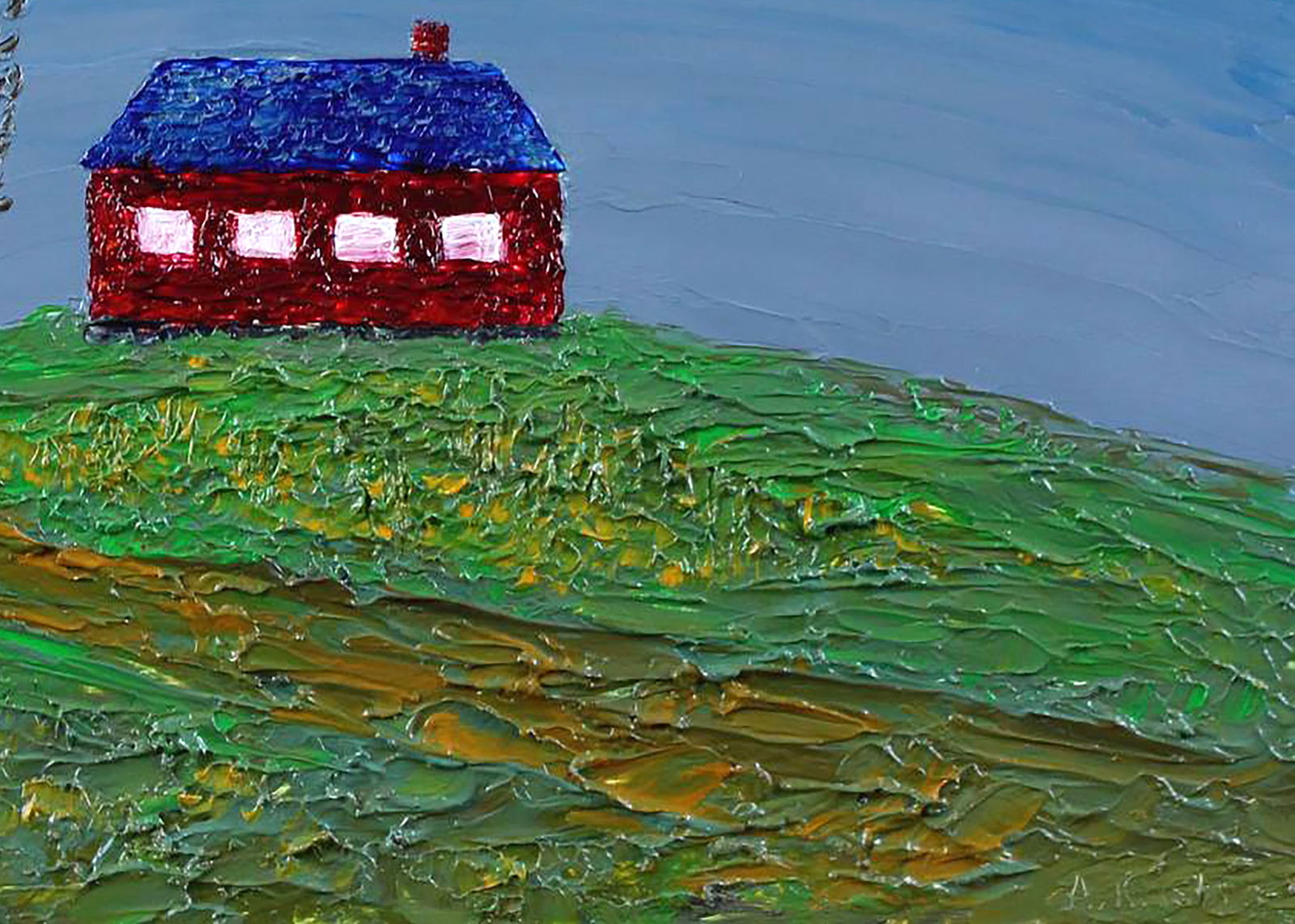 Oil painting House on the Hill Andriy Klishyn - 5