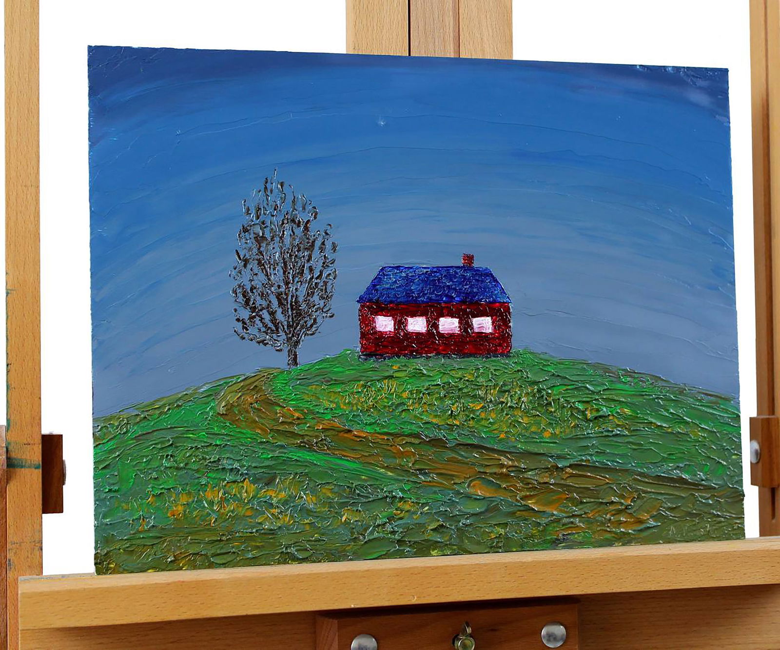 Oil painting House on the Hill Andriy Klishyn - 6