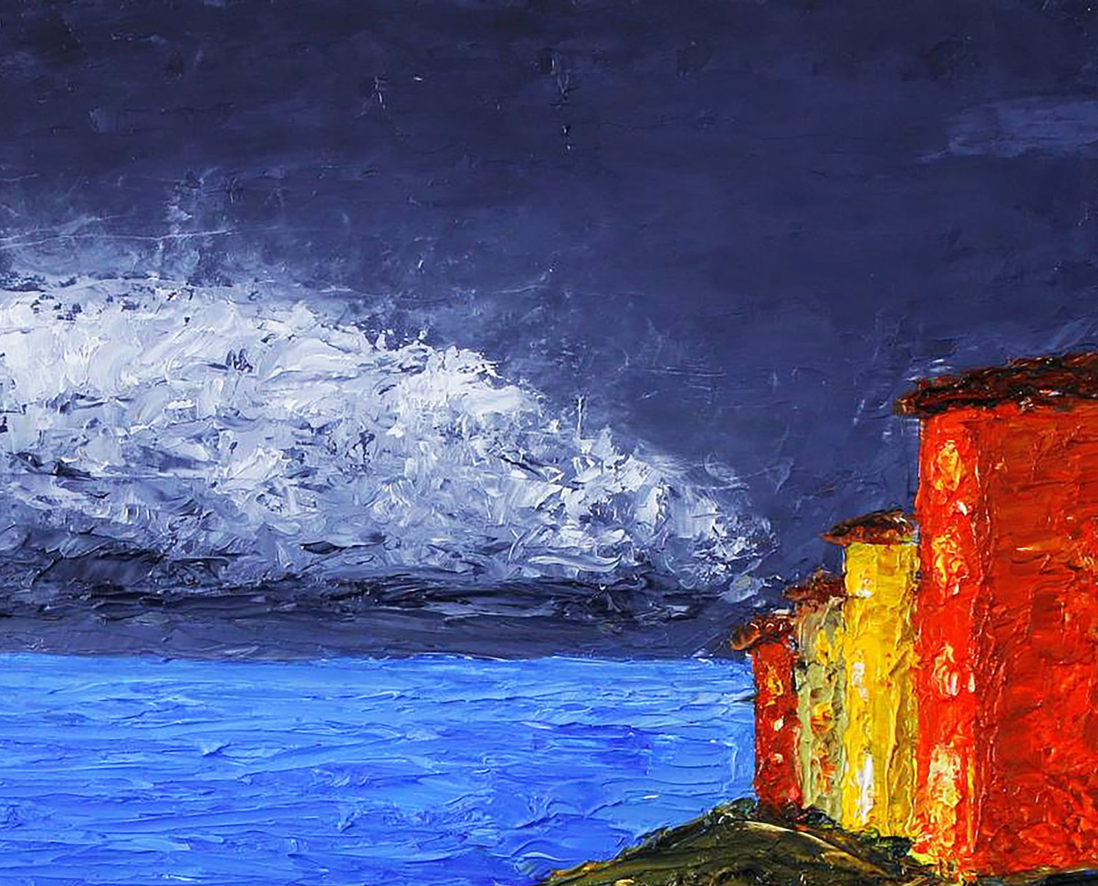 Oil painting Seaside street landscape Andriy Klishyn - 3