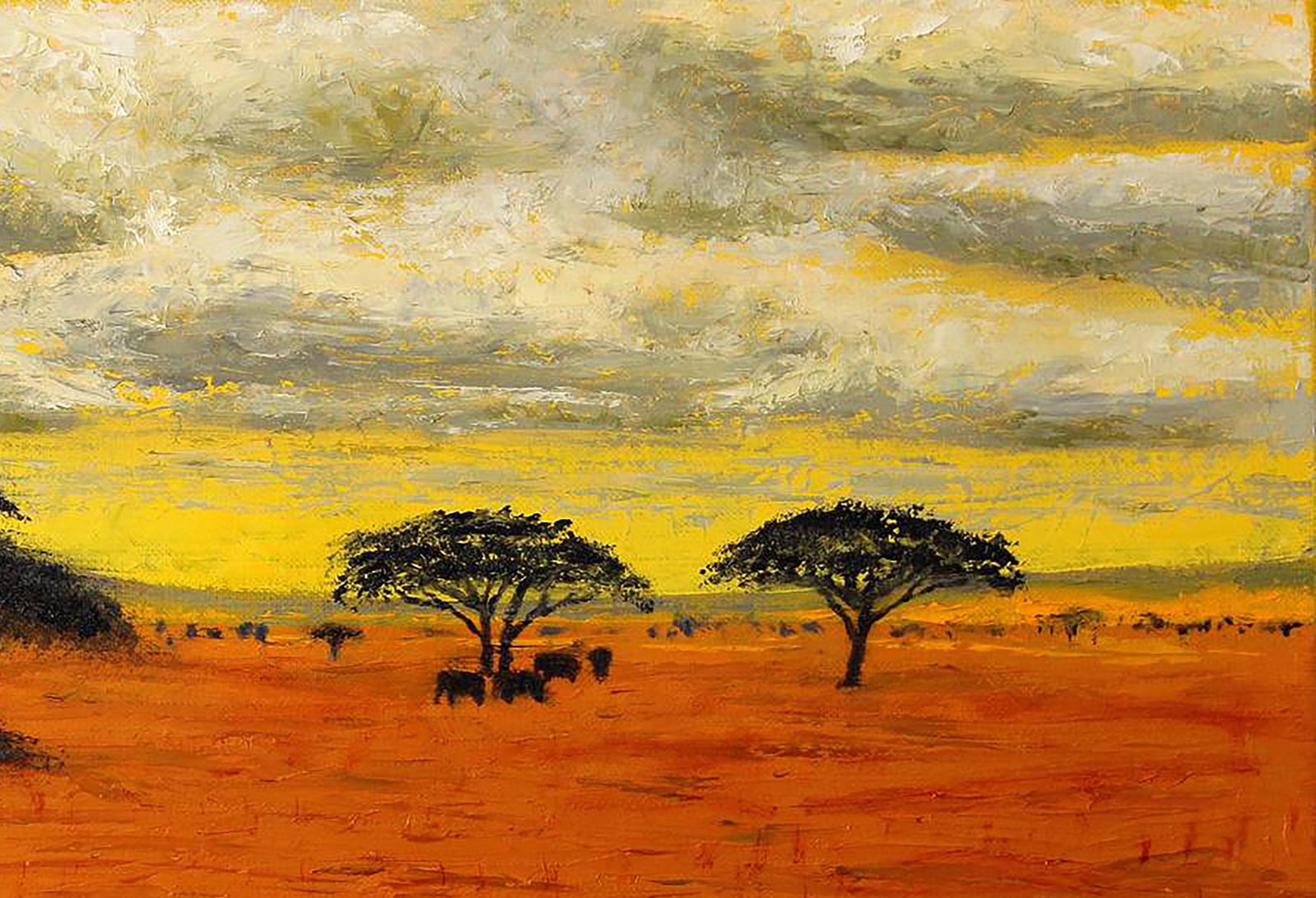 Oil painting Savannah Andriy Klishyn - 3