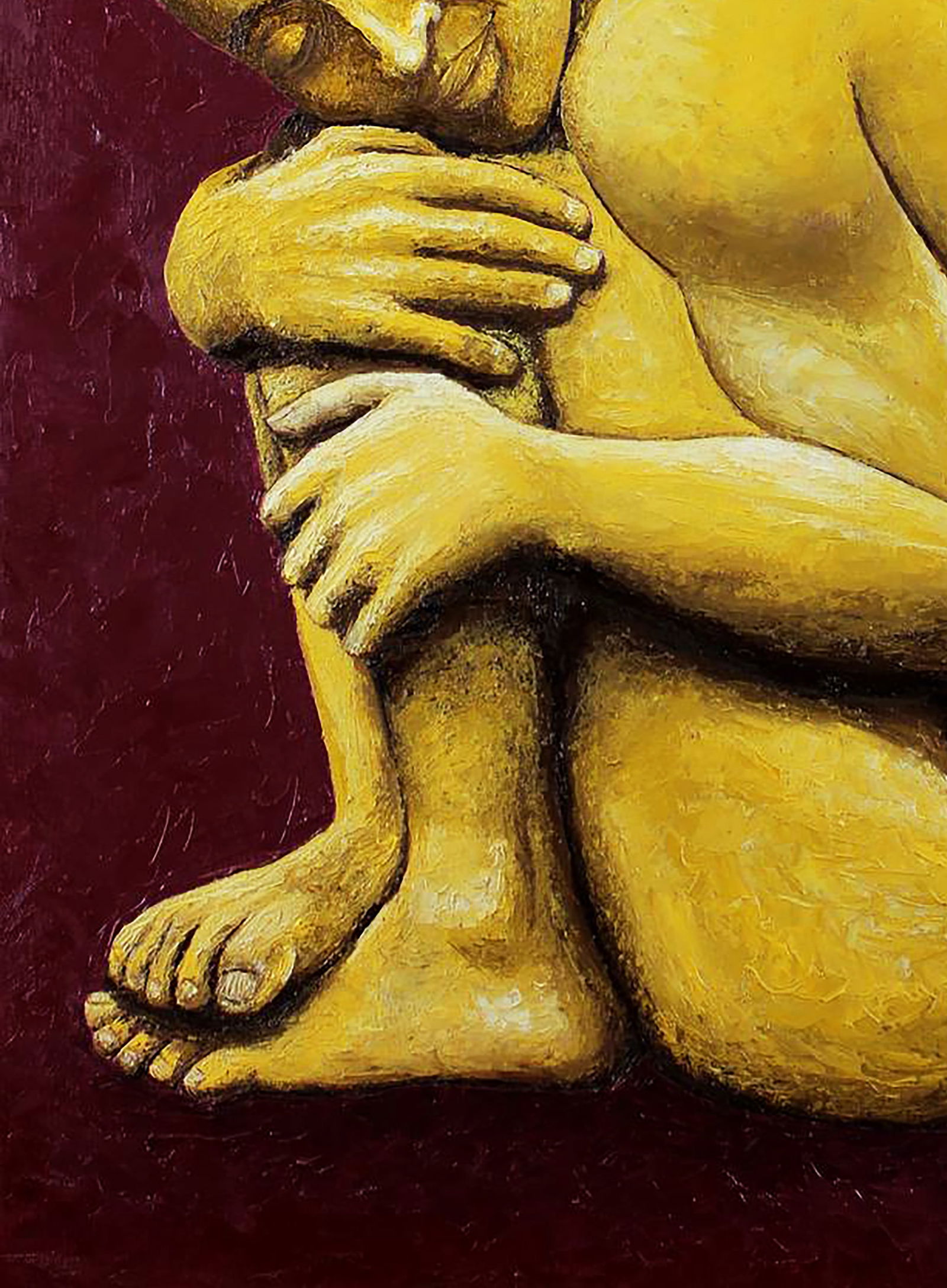 Oil painting Sleeping Buddha Andriy Klishyn - 4