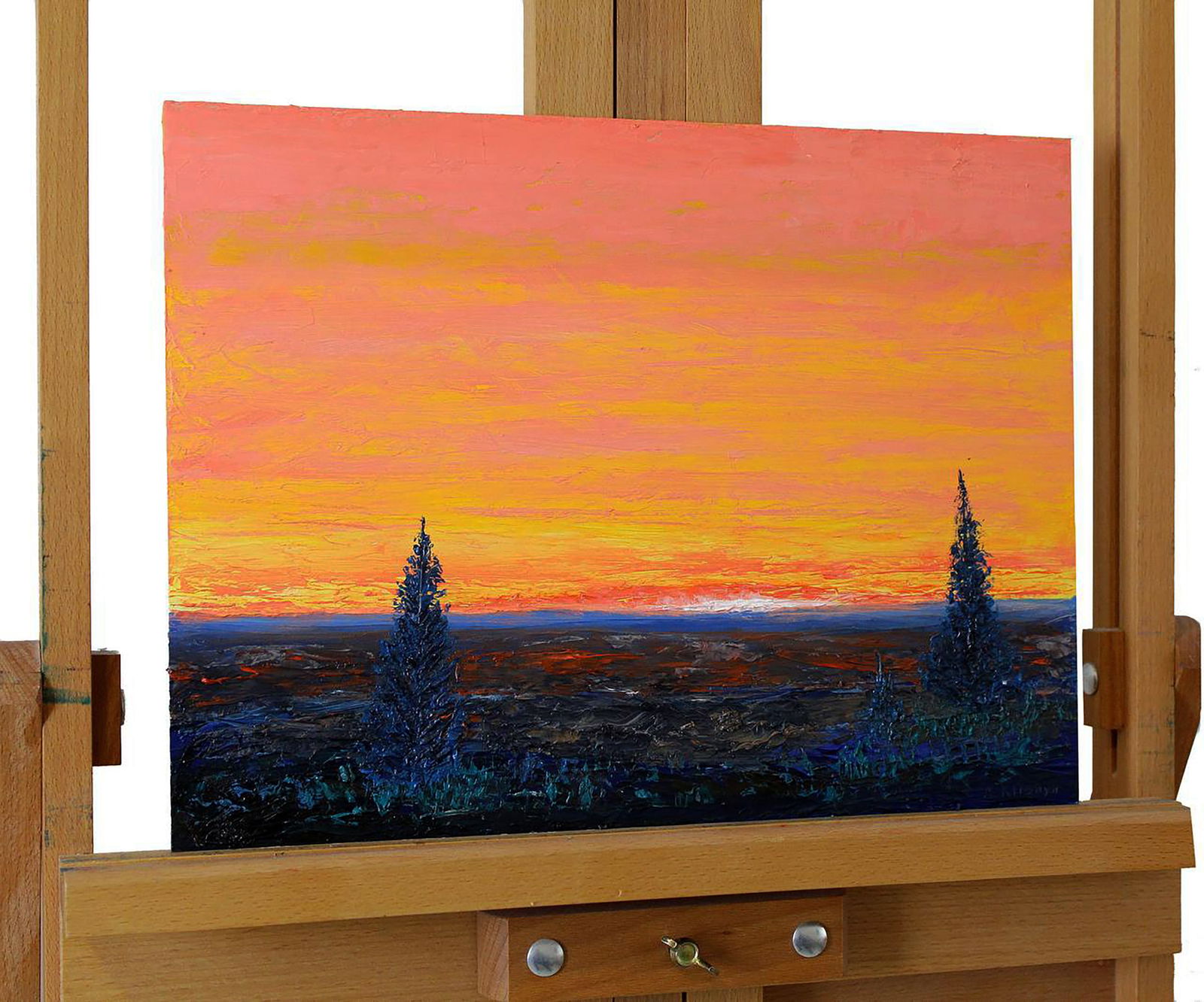 Oil painting Orange Dawn Andriy Klishyn - 6