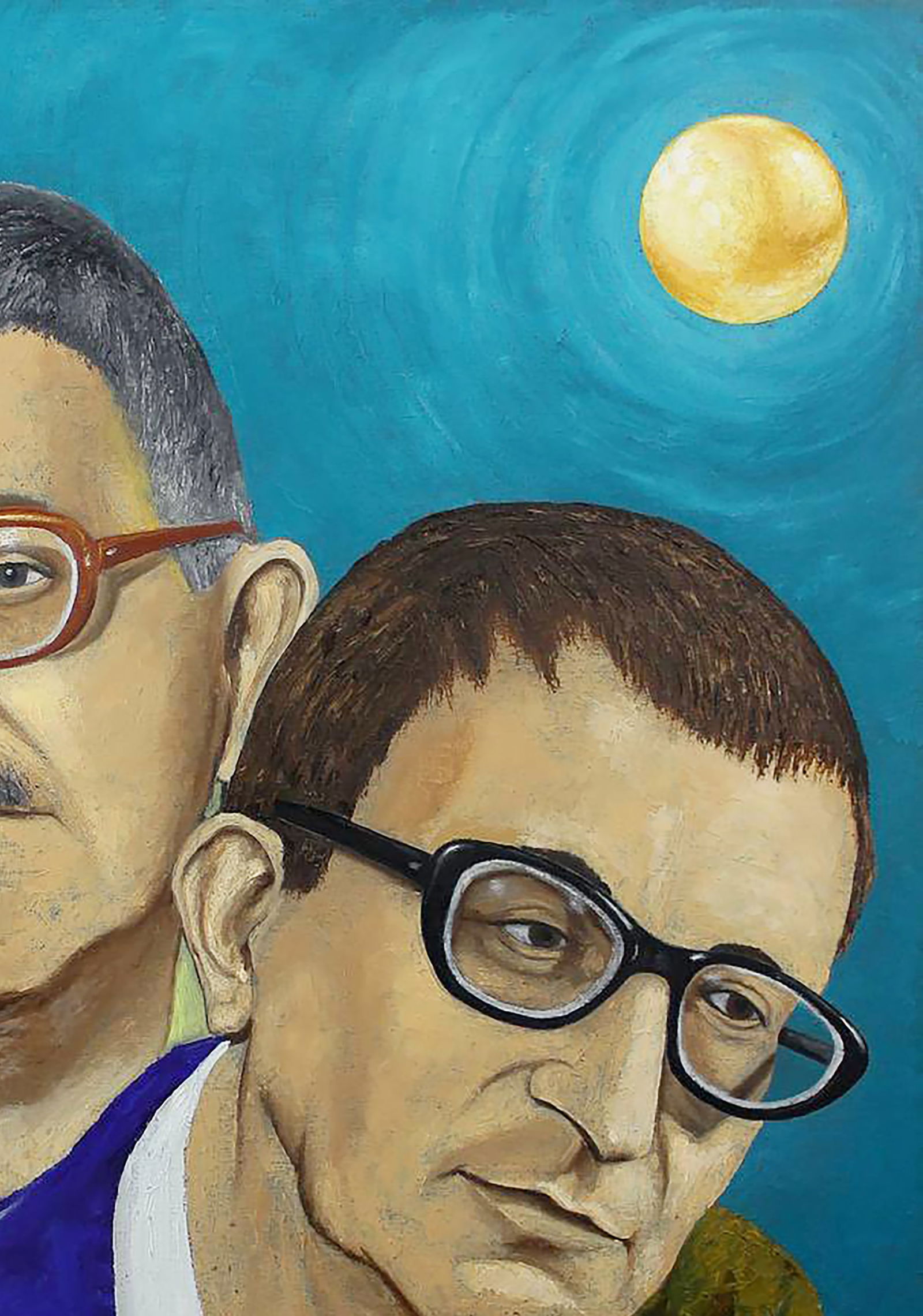 Oil painting An emotional portrait of two brothers Andriy Klishyn - 6