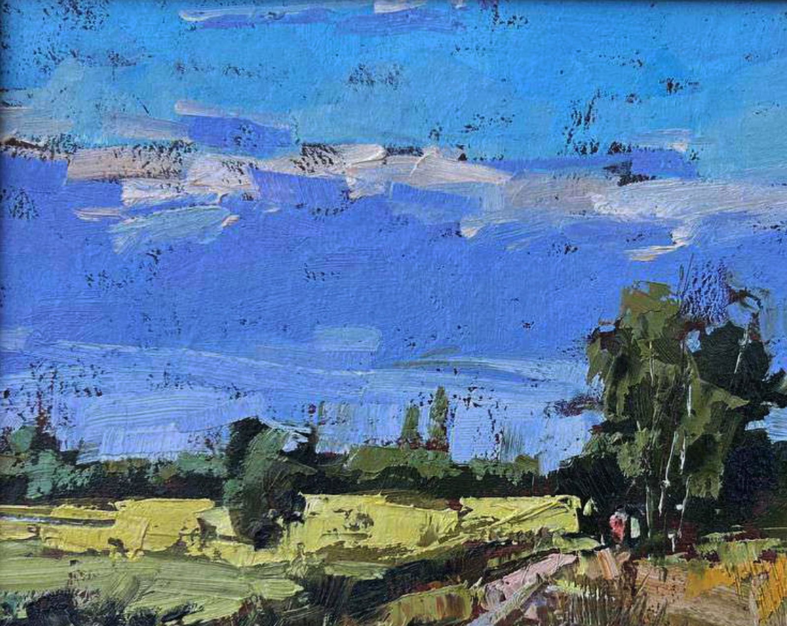 Oil painting Road in the field Igor Lysytsya - 3