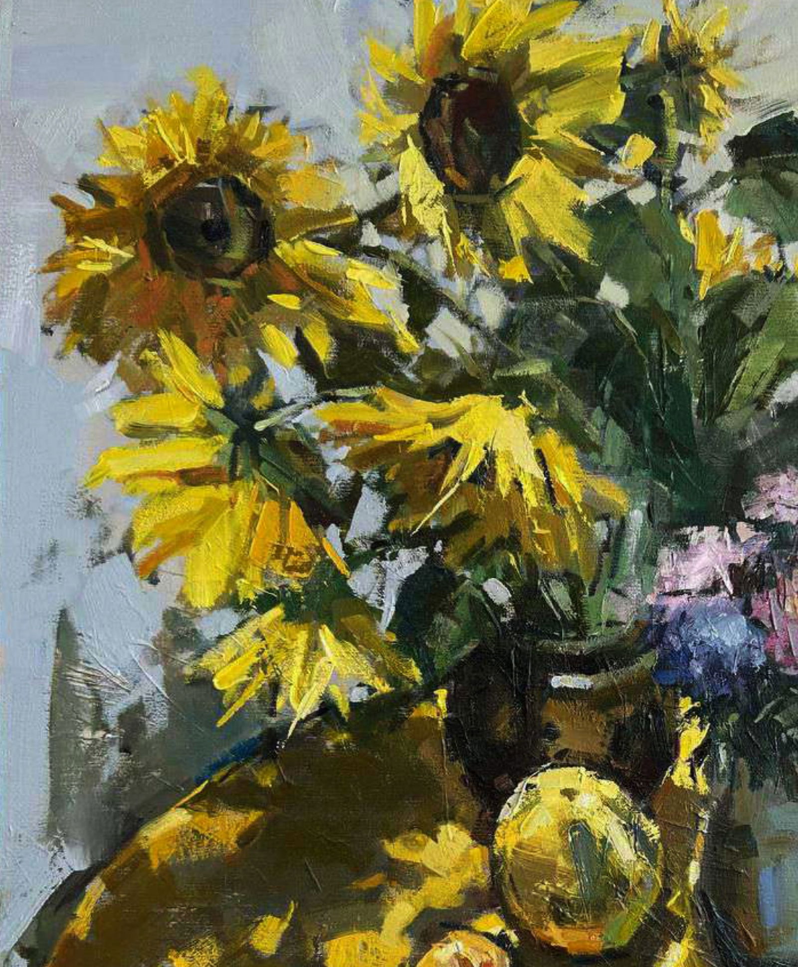 Oil painting Yellow still life Igor Lysytsya - 2