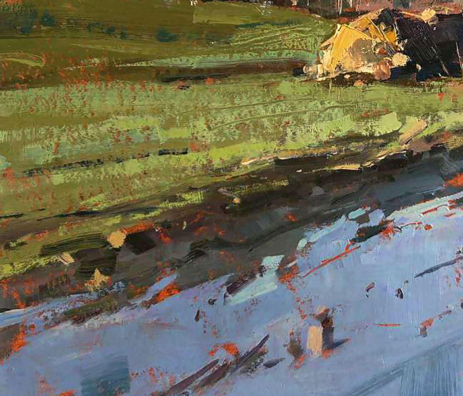 Oil painting In the autumn fields after the rain Igor Lysytsya - 4