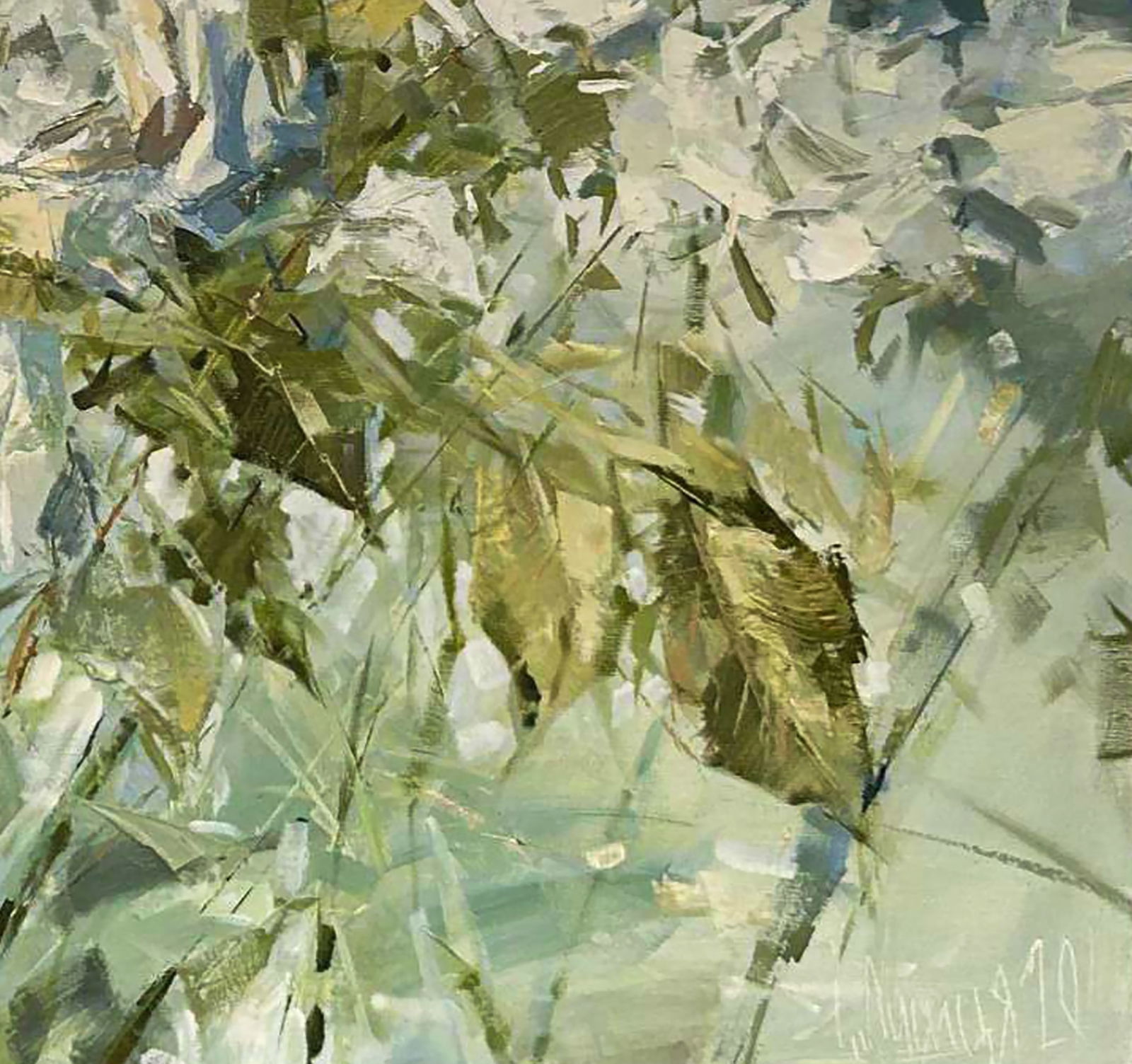 Oil painting A bouquet of white roses Igor Lysytsya - 2