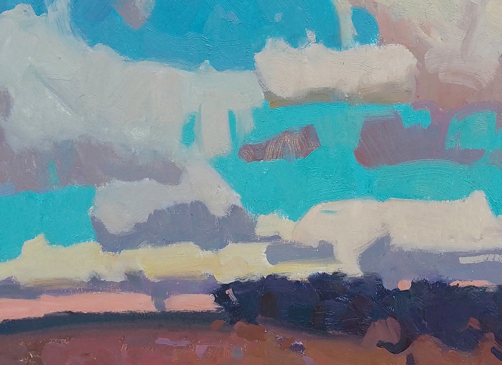 Oil painting Steppe cloudy wind Igor Tuzhikov - 3