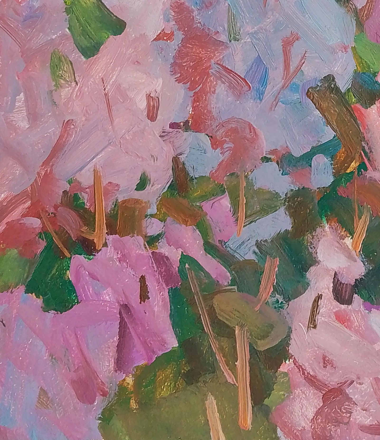 Oil painting Lilacs near the house Igor Tuzhikov - 3