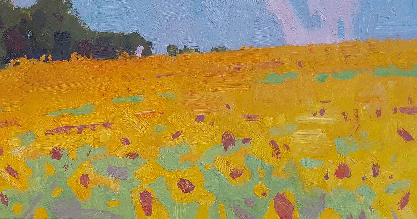 Oil painting Sunflower field Igor Tuzhikov - 2