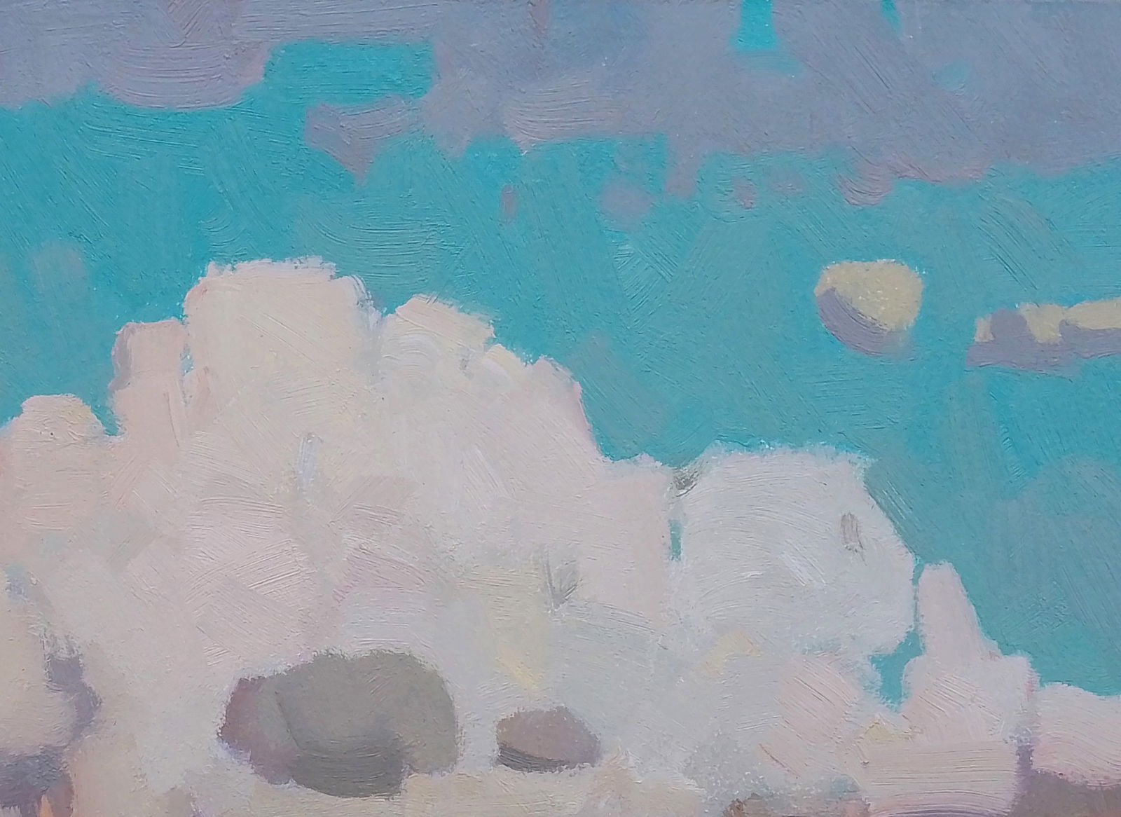 Oil painting Clouds covered the sky in the evening Igor Tuzhikov - 5