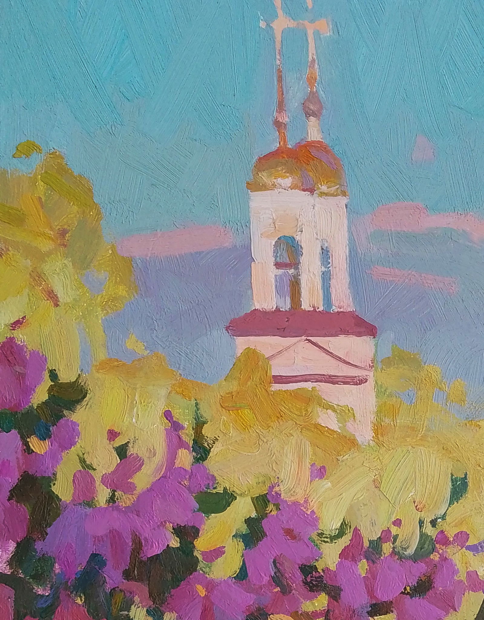 Oil painting Evening church bells Igor Tuzhikov - 4