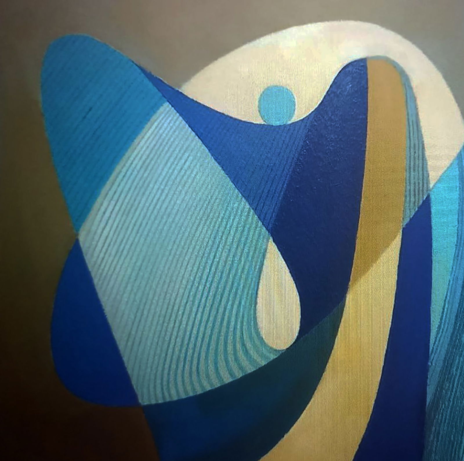 Oil painting Blue sculpture Alexander Strashevich - 2
