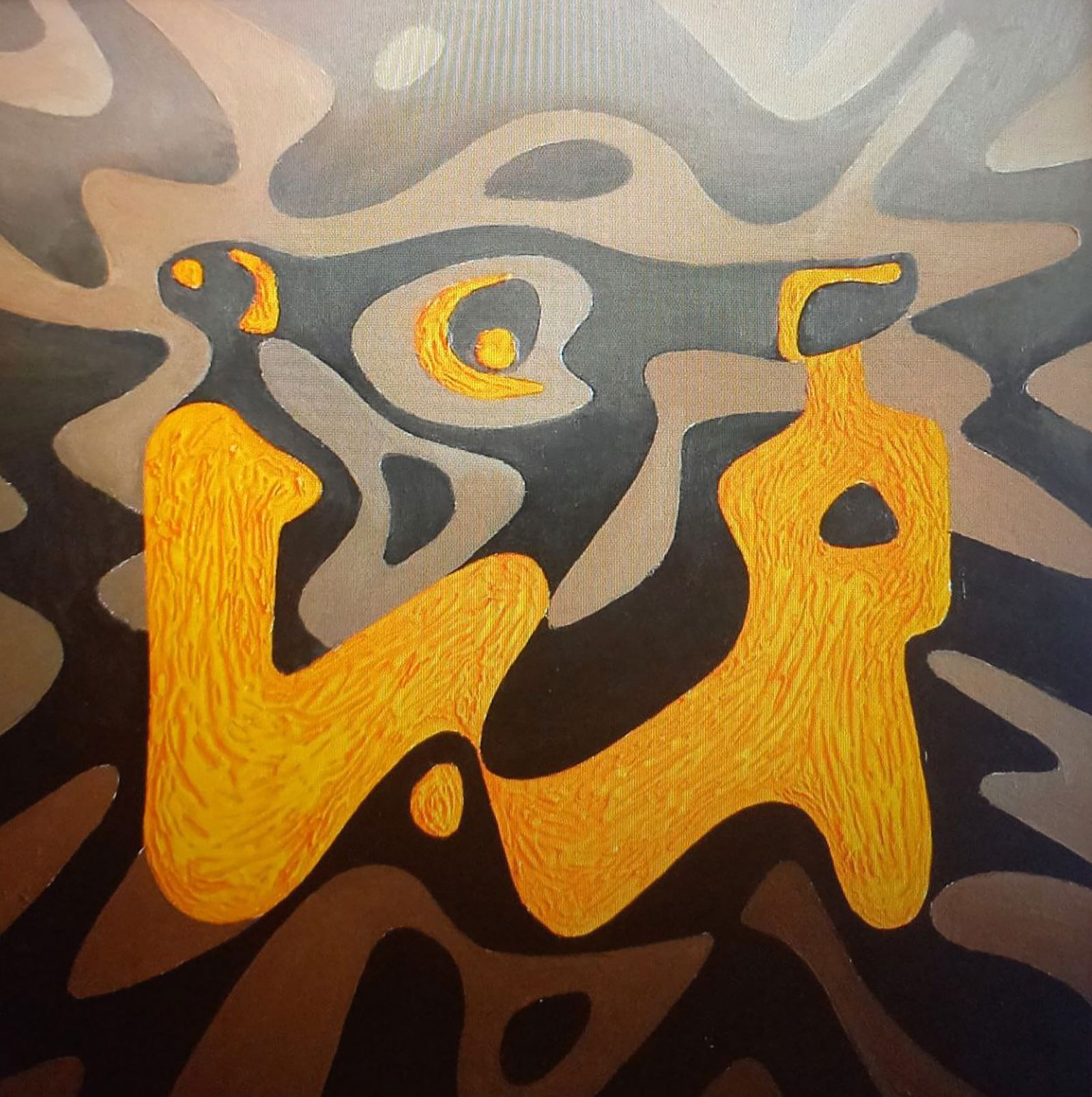 Oil painting Conducting a dialogue Alexander Strashevich: Title: Oil painting Conducting a dialogue Alexander Strashevich Description: 18STRASH Painter: Alexander Strashevich Size: 40x40 cm/15.74x15.74 inches Components: oil, cardboard Original painting