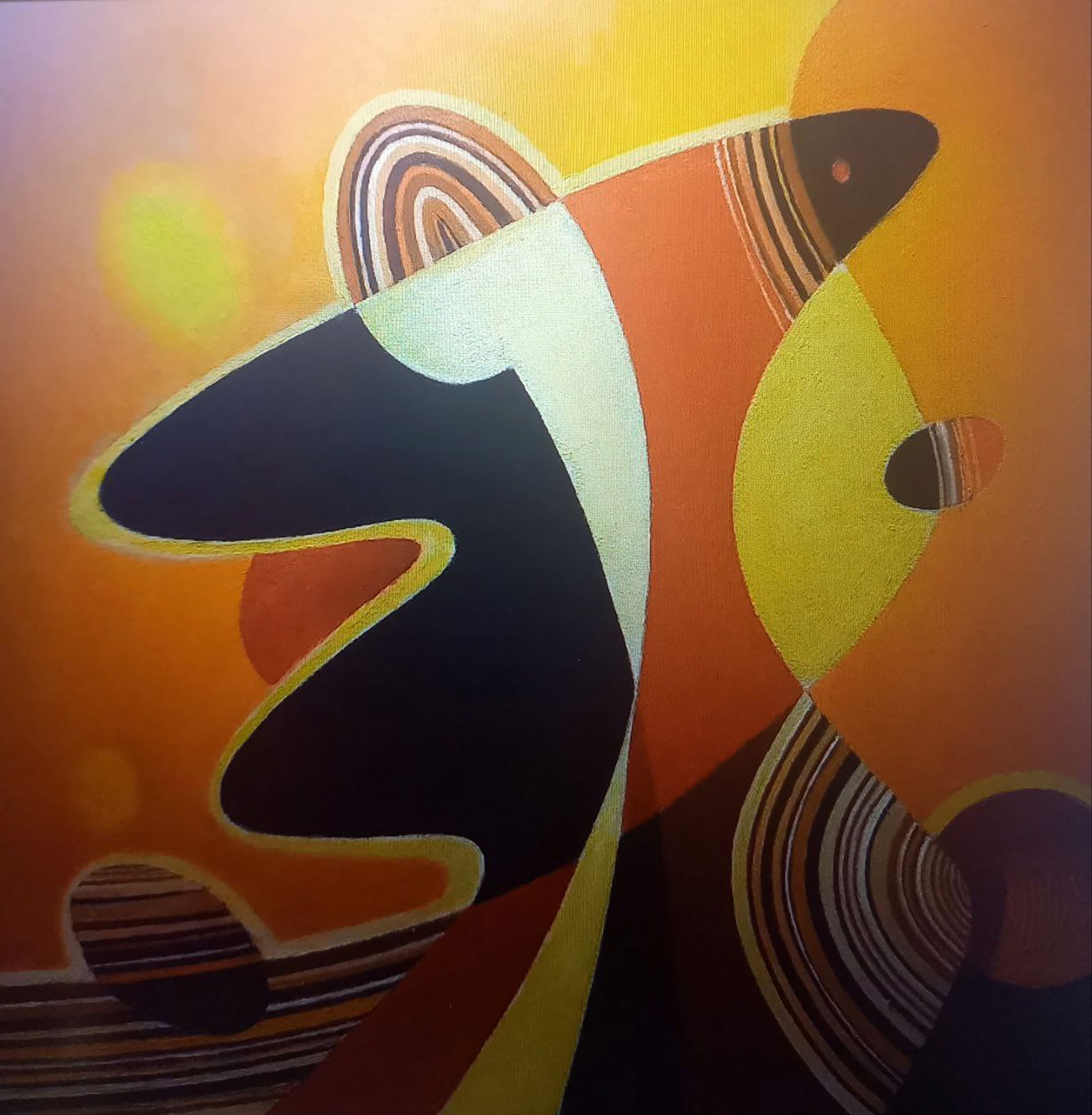 Oil painting Sunset Alexander Strashevich: Title: Oil painting Sunset Alexander Strashevich Description: 21STRASH Painter: Alexander Strashevich Size: 50x50 cm/19.68x19.68 inches Components: oil, cardboard Original painting CONDITION: excellen