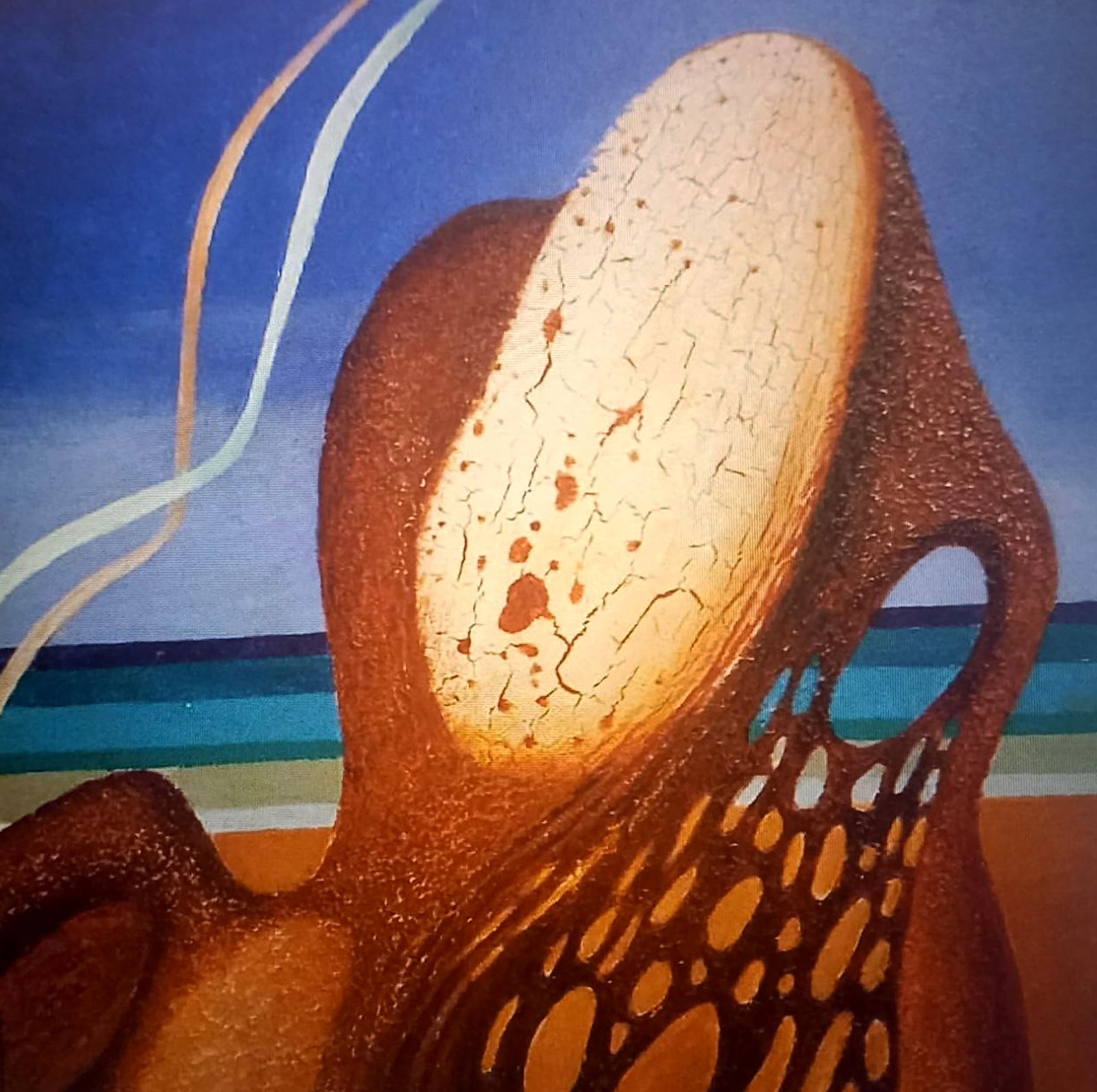 Oil painting Cocoon Alexander Strashevich: Title: Oil painting Cocoon Alexander Strashevich Description: 32STRASH Painter: Alexander Strashevich Size: 50x50 cm/19.68x19.68 inches Components: oil, cardboard Original painting CONDITION: excellen